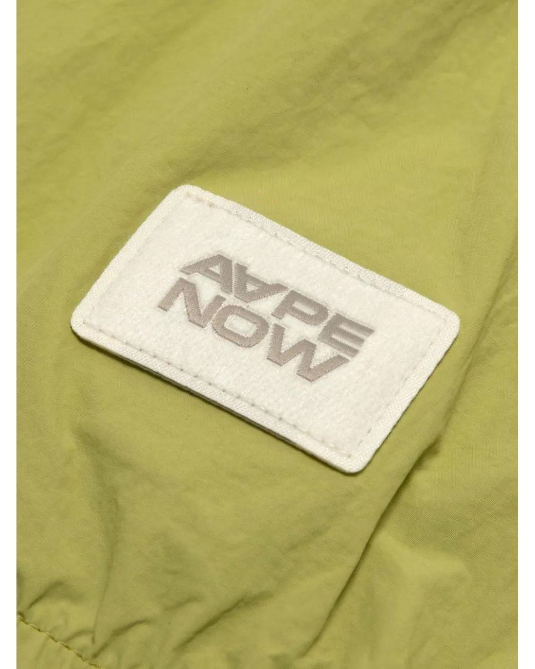 Aape By A Bathing Ape Yellow Logo-Embroidered Jacket for men