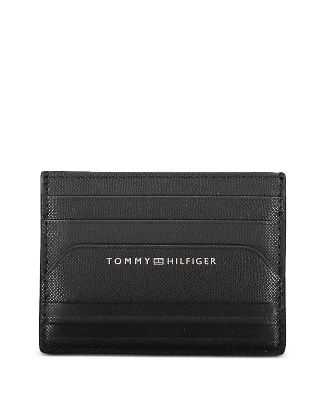 Tommy Hilfiger Black Porte-Cartes À Logo Imprimé for men