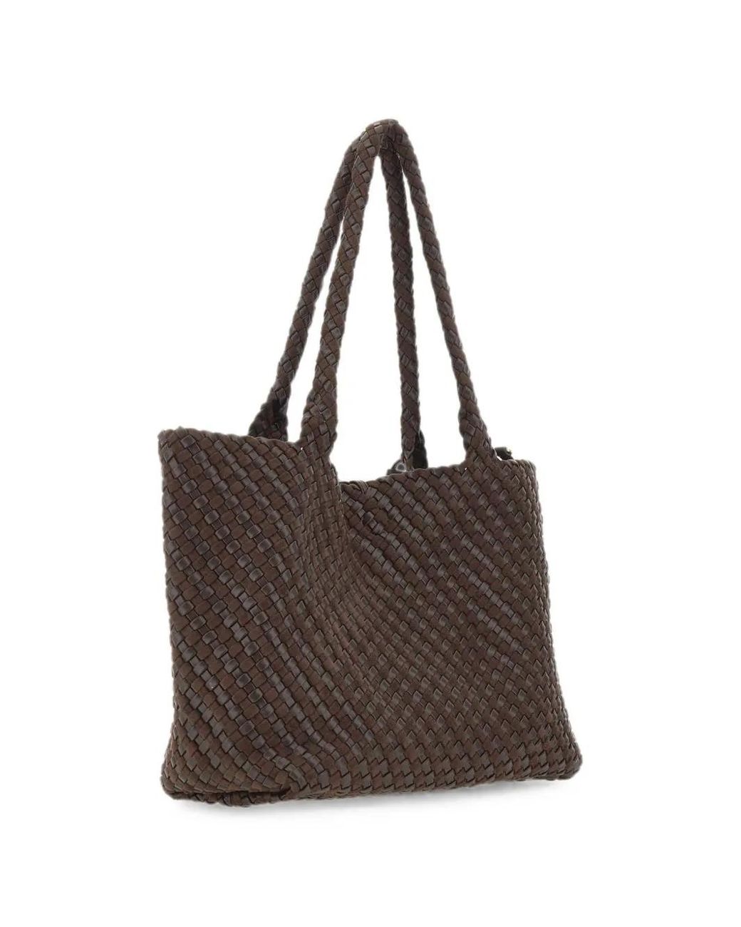 Gianni Chiarini Brown Aurelie Woven Tote Bag