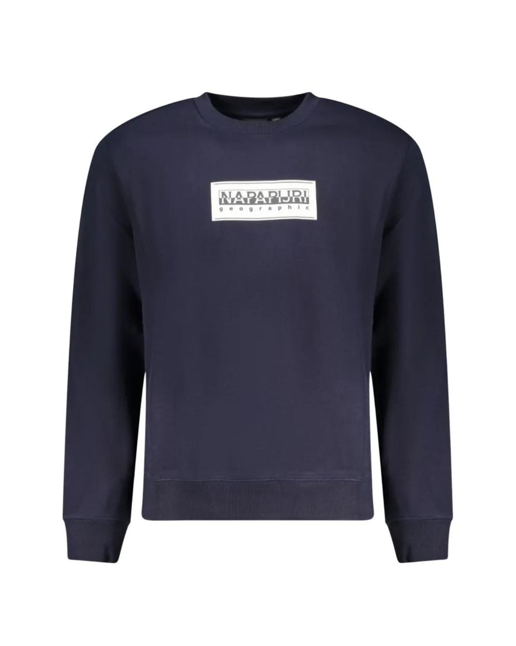 Napapijri Blue Pull À Logo Encadré Imprimé for men