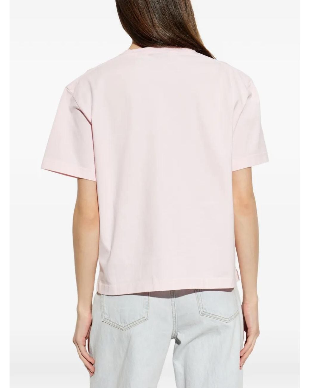 Canada Goose Pink Embossed-Logo T-Shirt