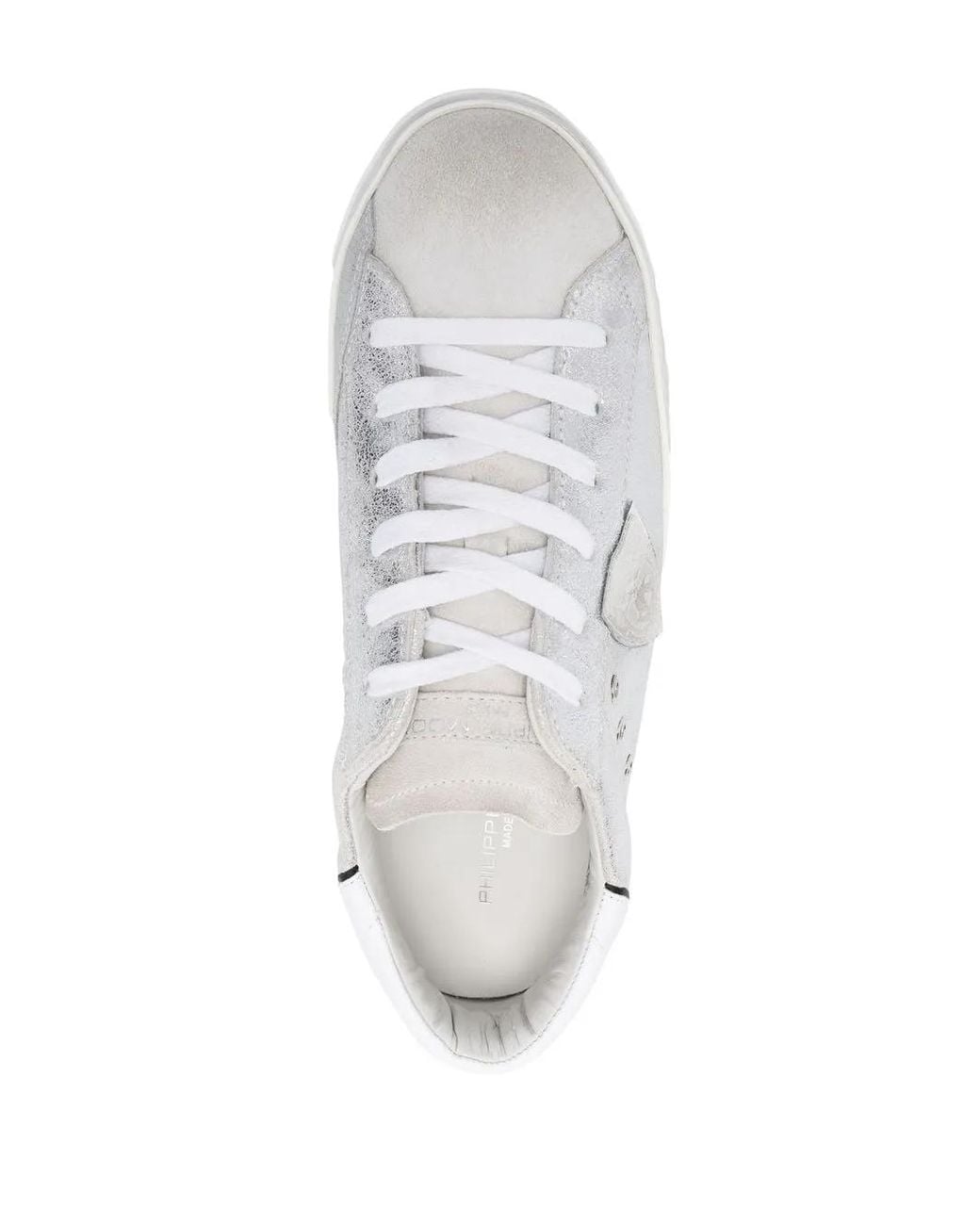 Philippe Model White Side-Logo Patch Sneakers