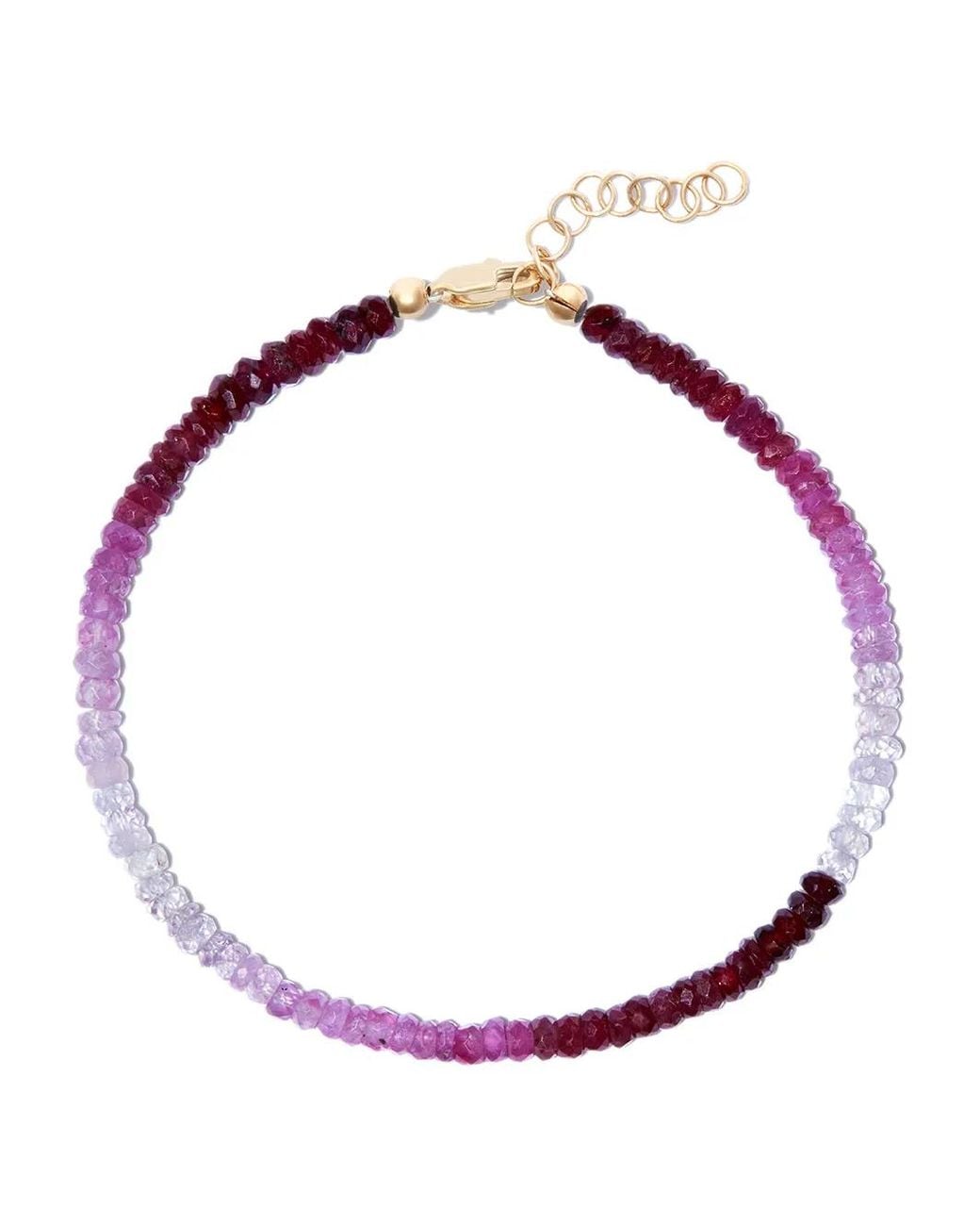Roxanne First Pink Rocky Beaded Ruby Bracelet