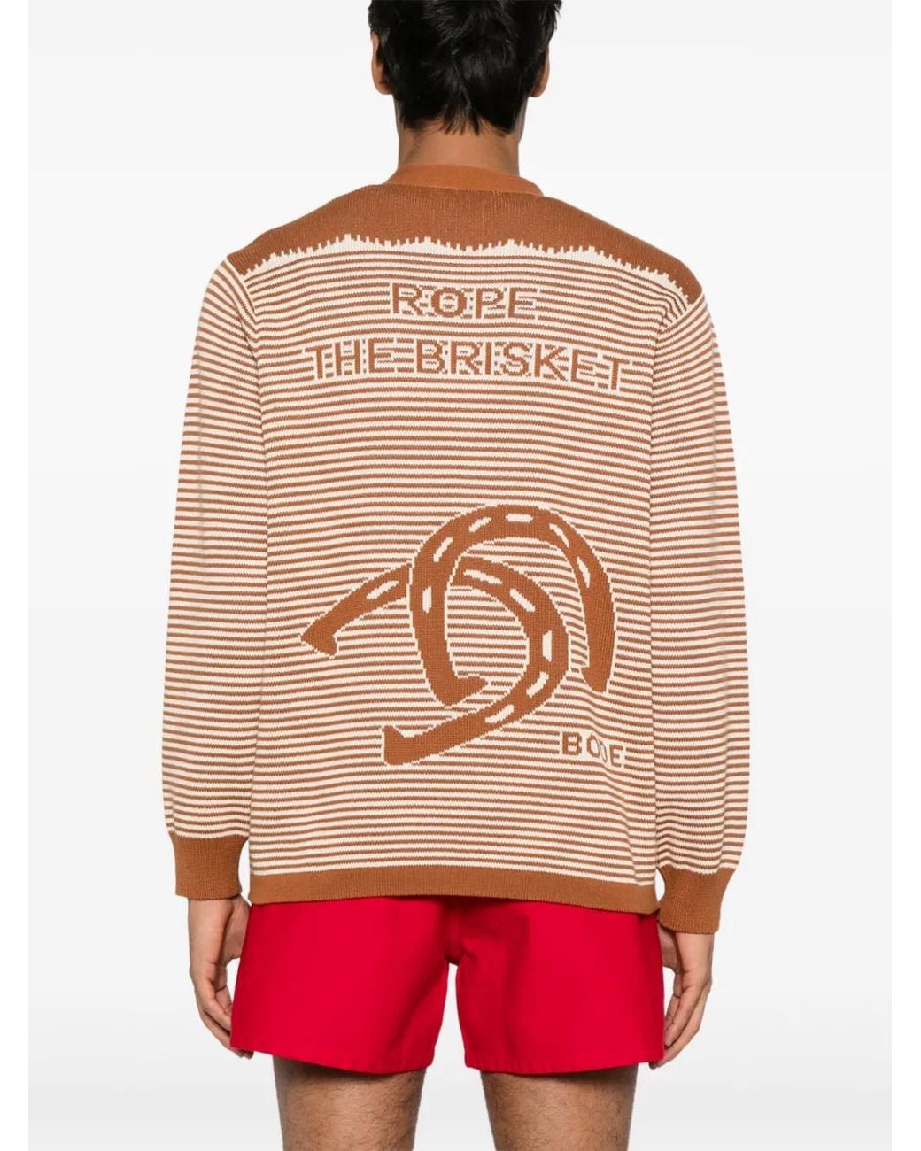Bode Brown Buckaroo Cardigan for men