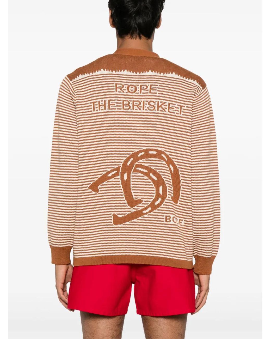 Bode Brown Buckaroo Cardigan for men