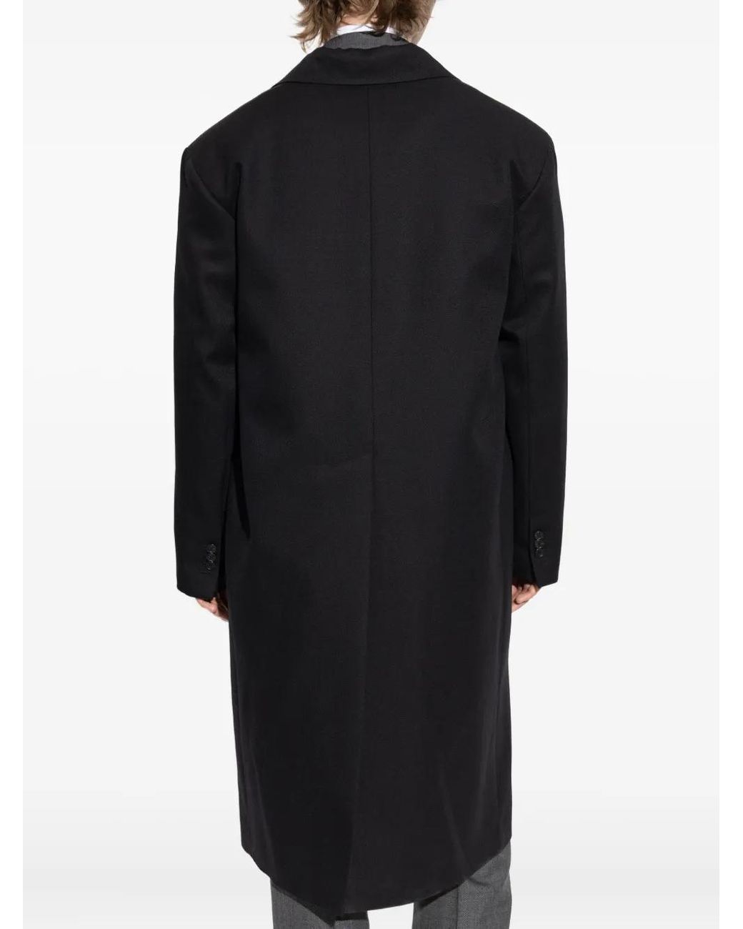 DSquared² Black Evening Double Breast Coat Clothing for men