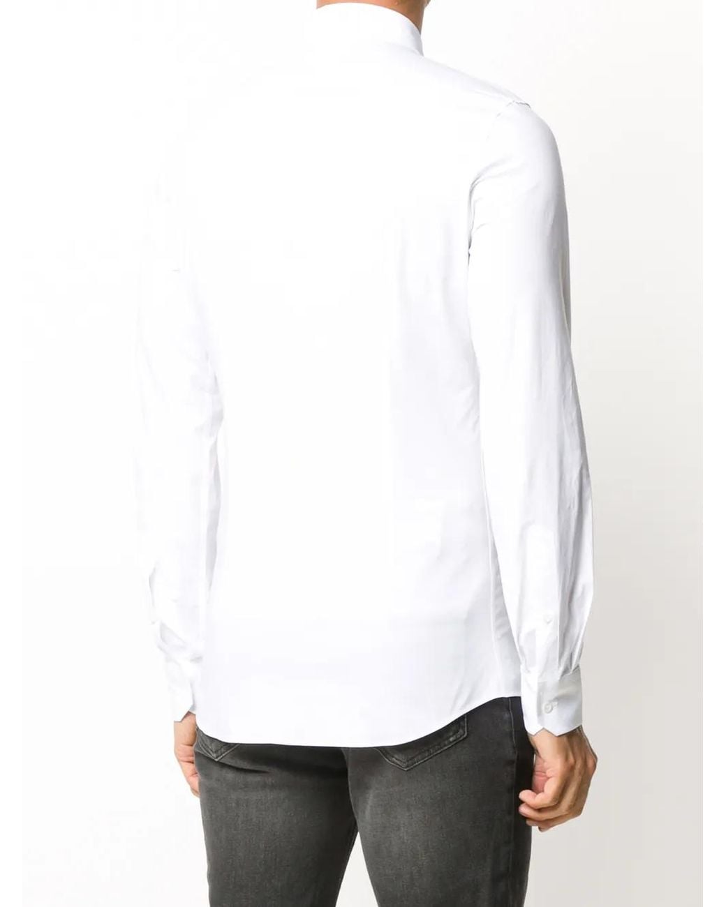 Moschino White Teddy Bear-Patch Shirt for men