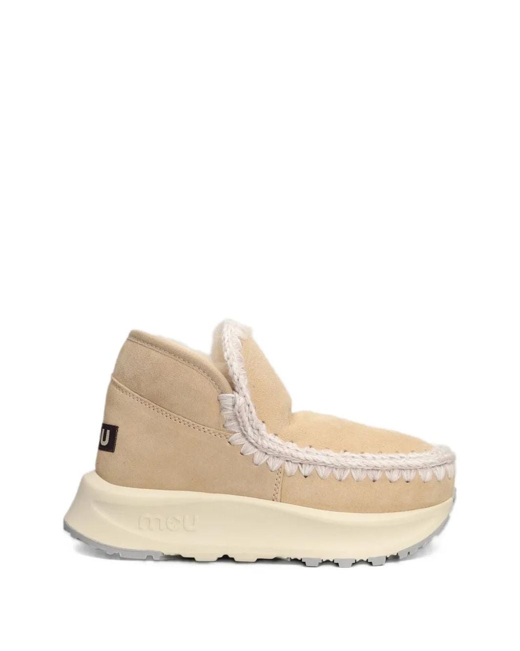 Mou Natural Speed Eskimo Suede Sneakers