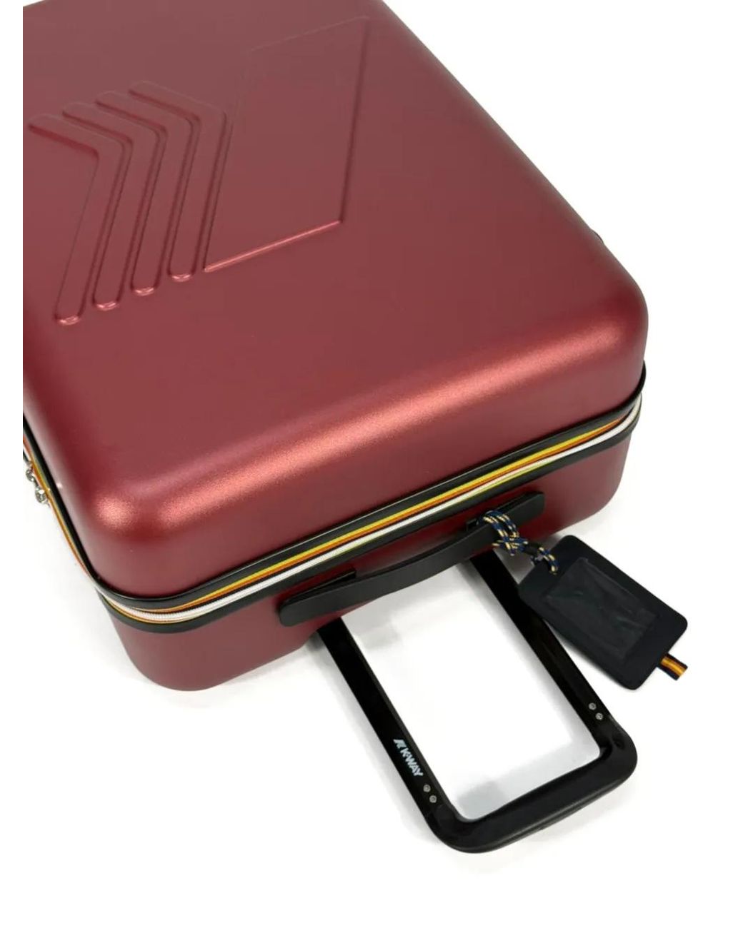 K-Way Red Logo-Embossed Luggage