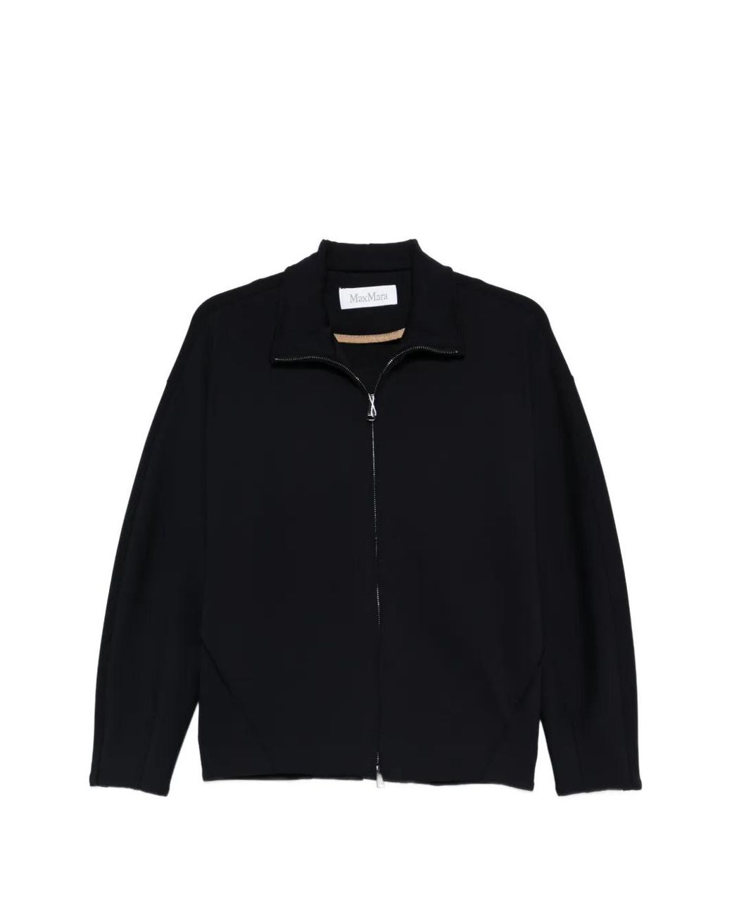 Max Mara Black Zip-Up Sweatshirt