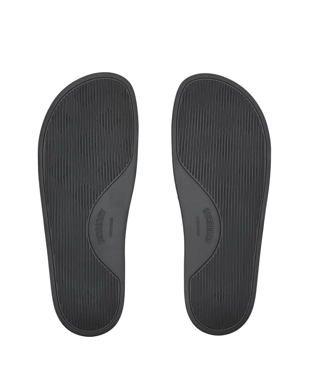 Burberry Black Logo Slides for men