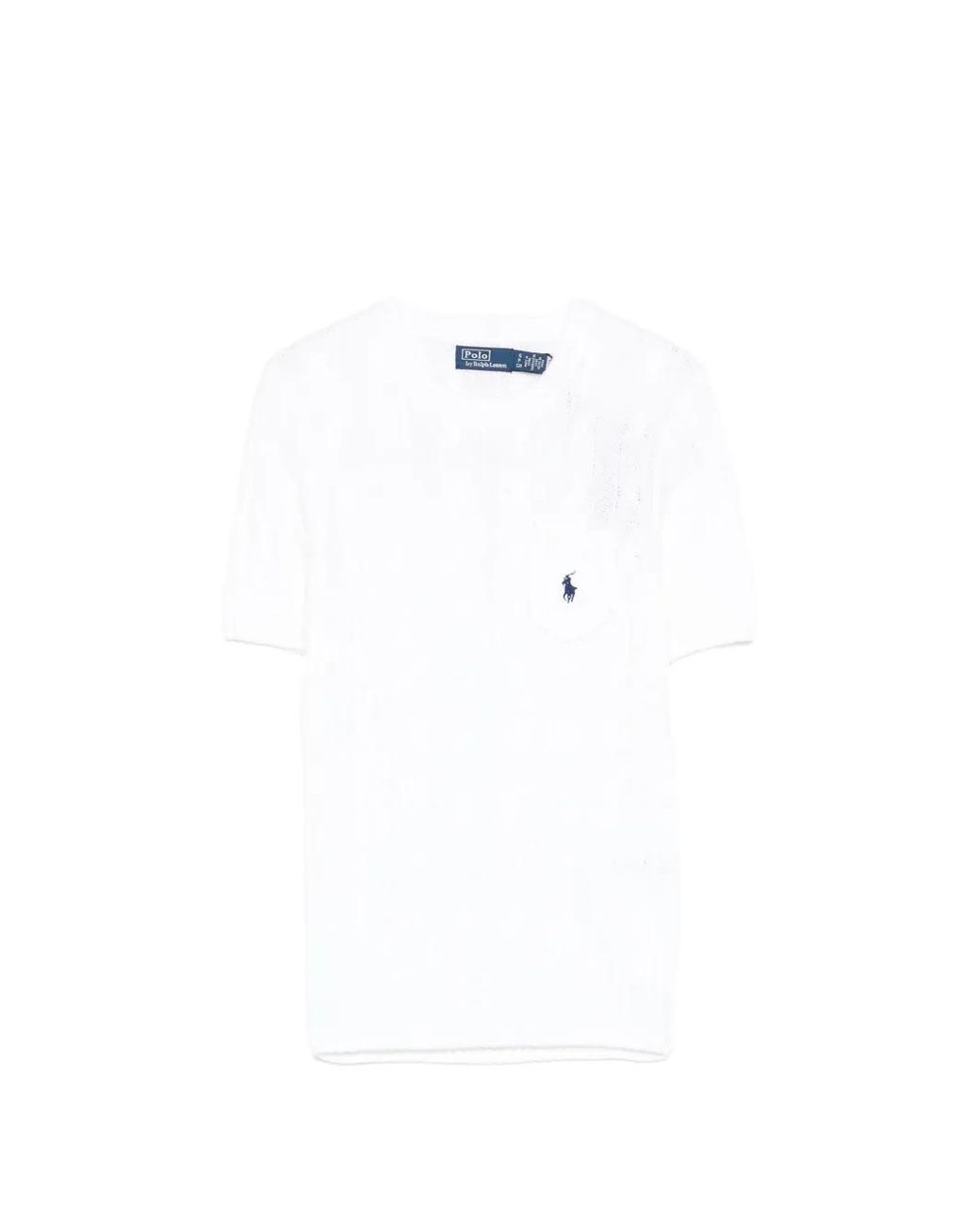 Polo Ralph Lauren White Logo-Detail T-Shirt