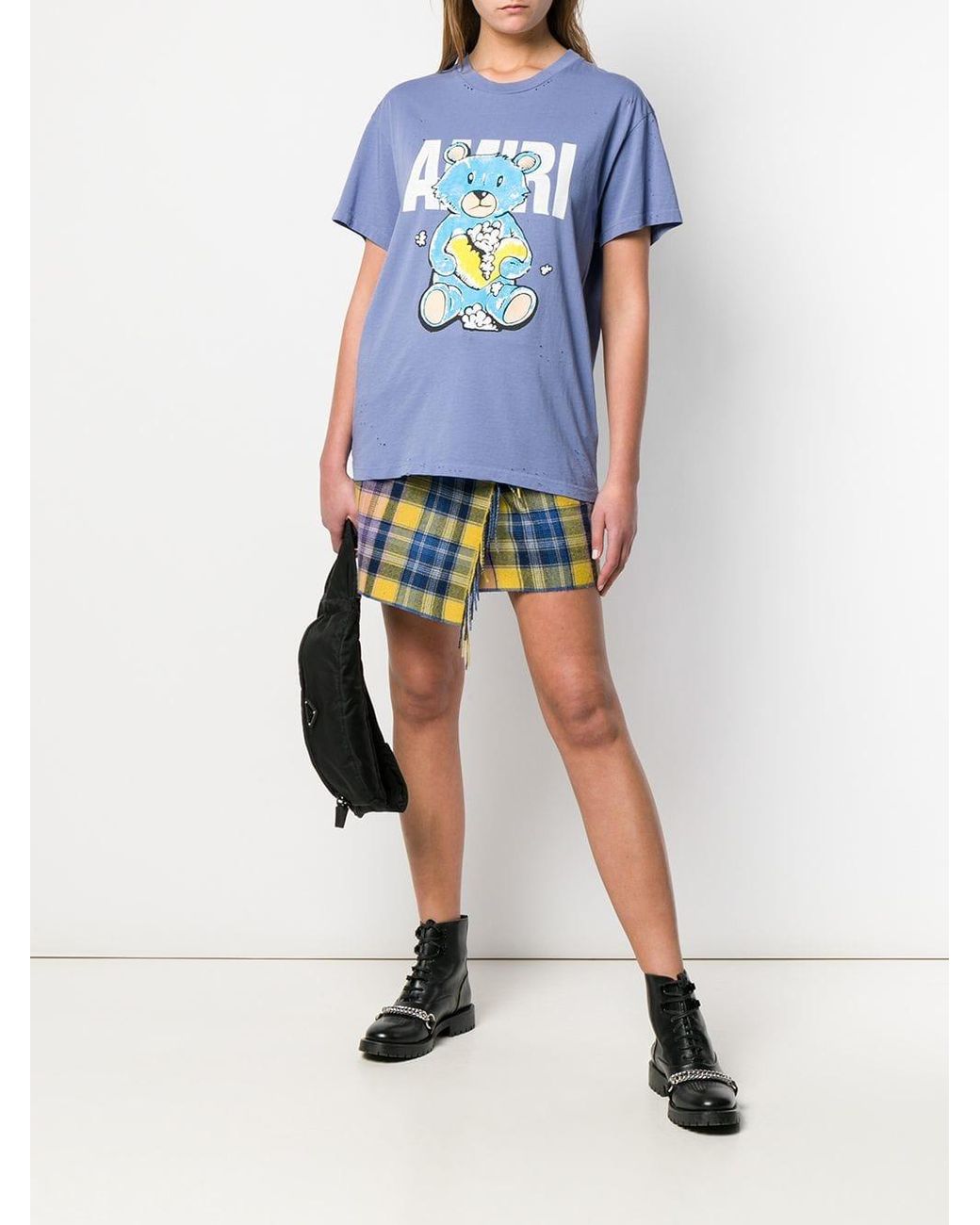 Amiri Cotton Teddy Bear T-shirt in Blue 