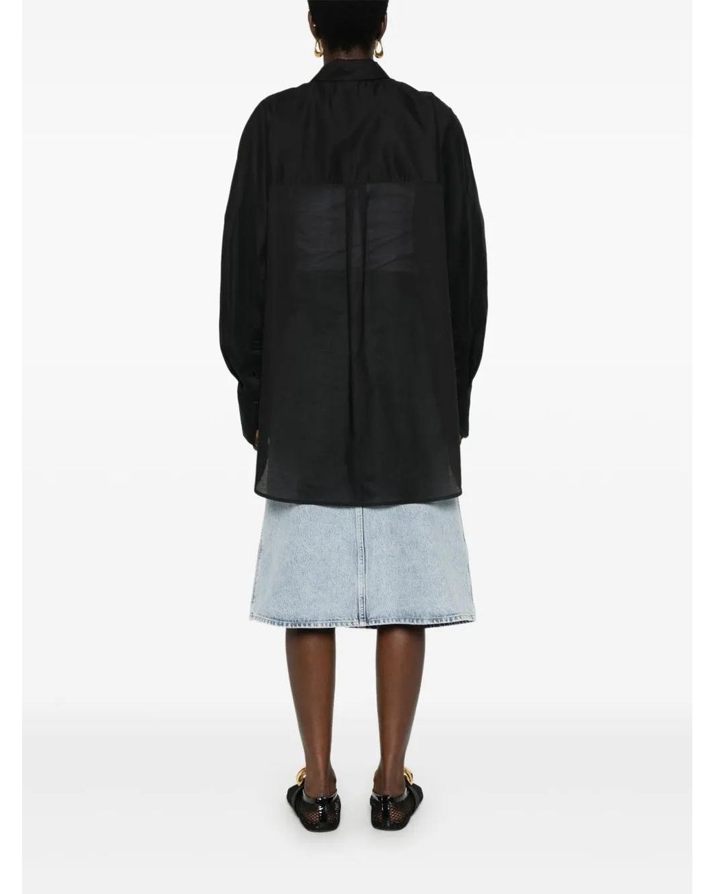 Totême  Black Cotton Blend Shirt