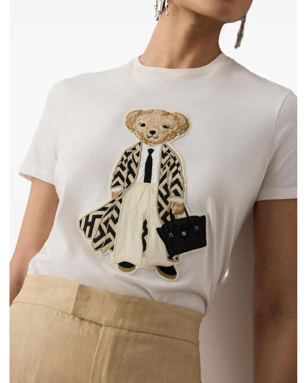 Ralph Lauren White Polo Bear T-Shirt