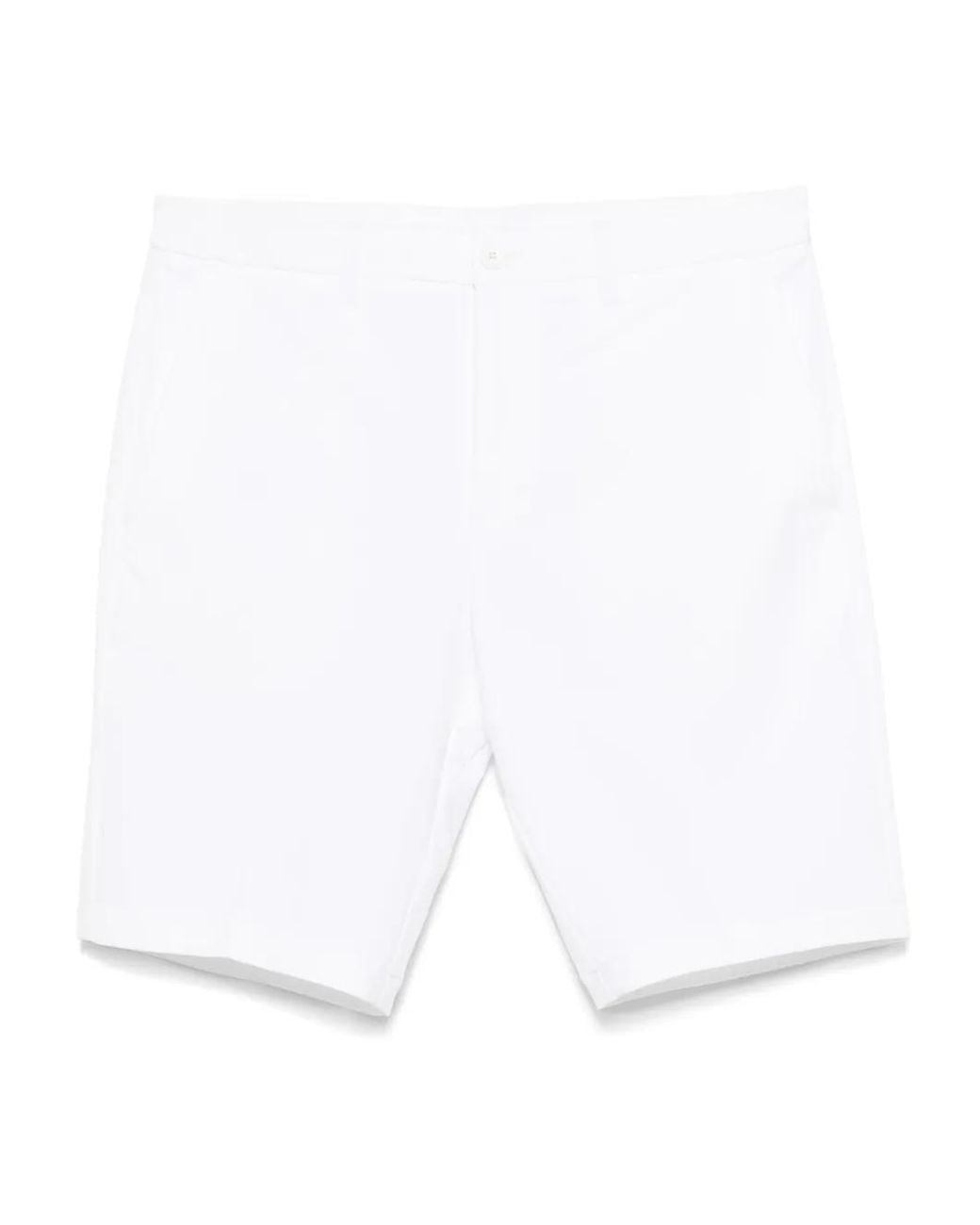 Boss White Slim-Fit Shorts for men