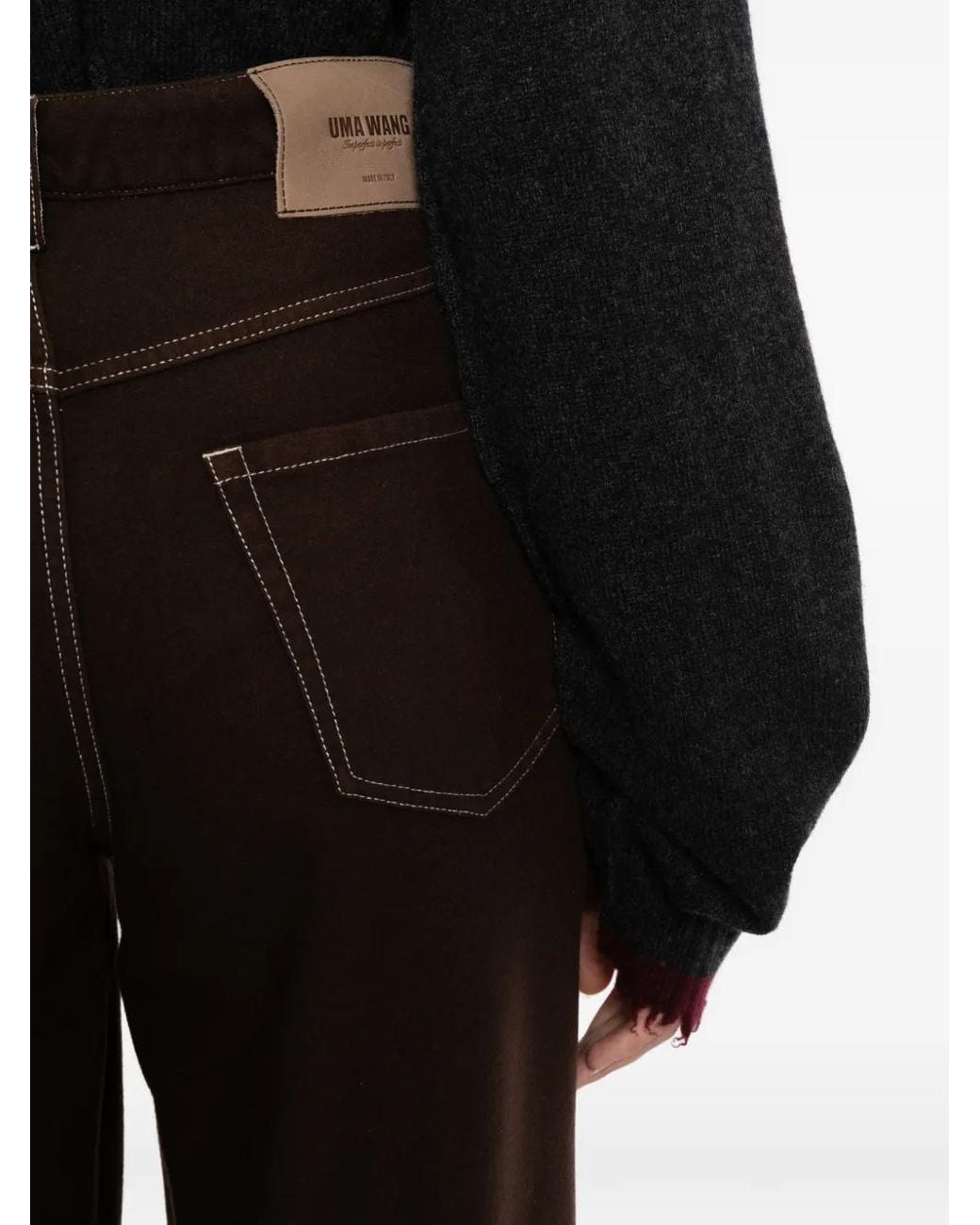 Pantalones Phyllis Uma Wang de color Brown