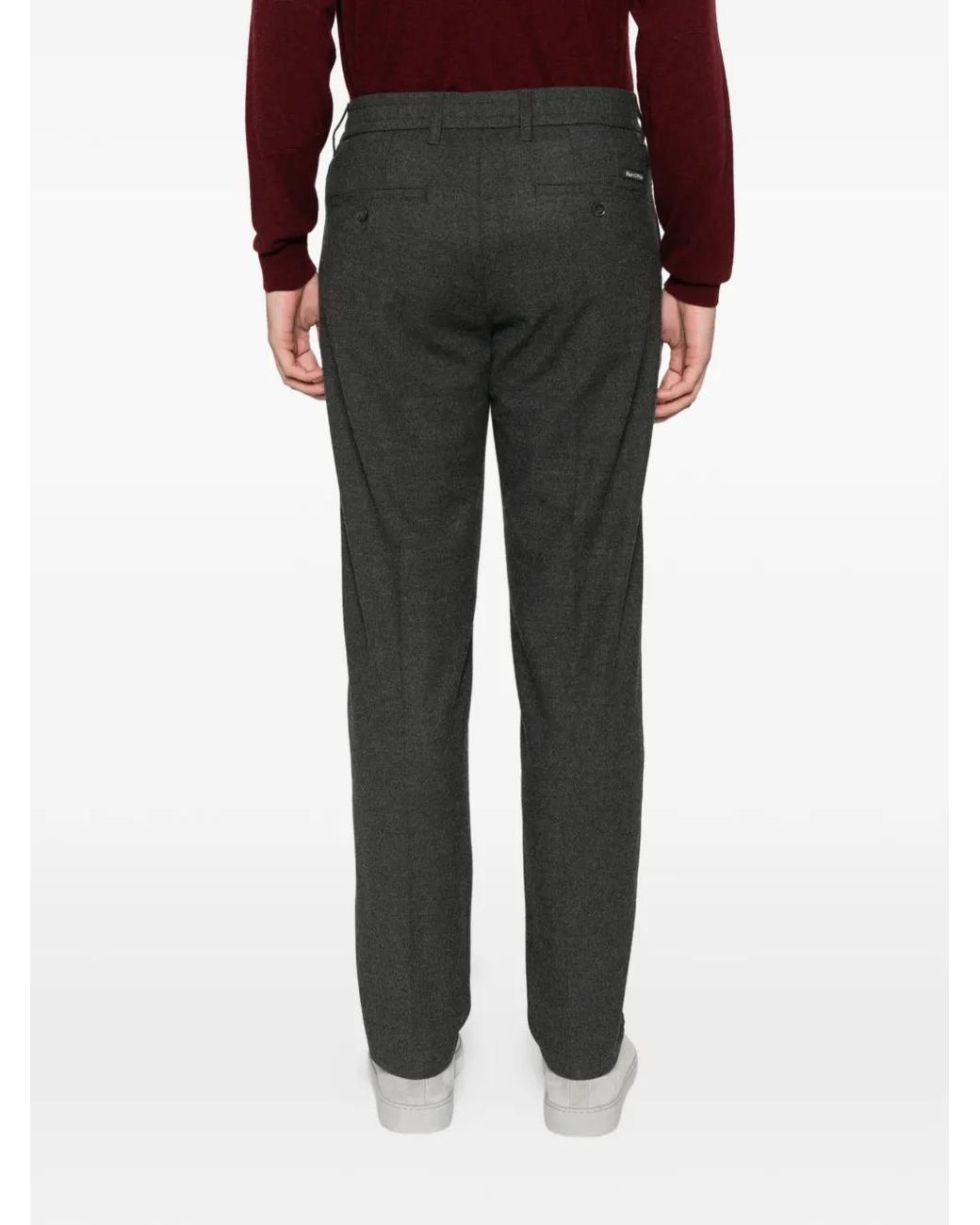 Marc O' Polo Gray Osby Pleated Trousers for men