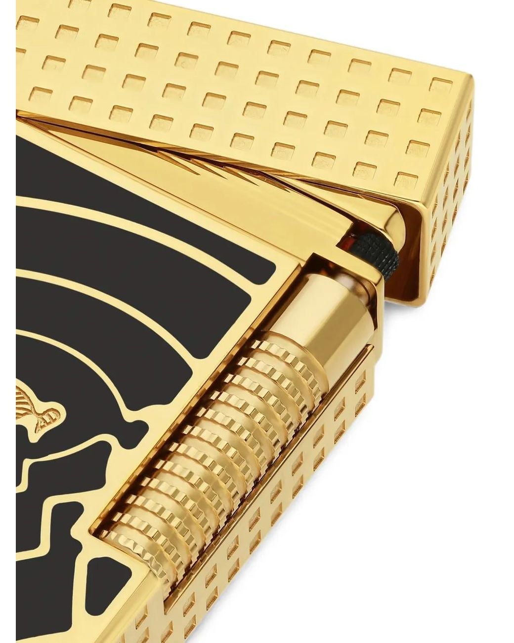 S T Dupont Black Briquet À Motifs