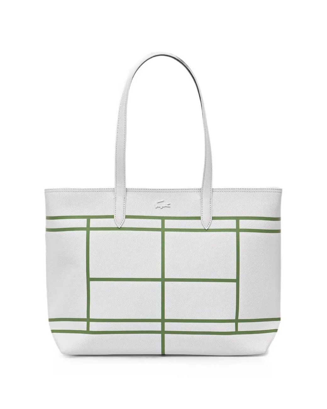 Lacoste White Anna Reversible Tote Bag