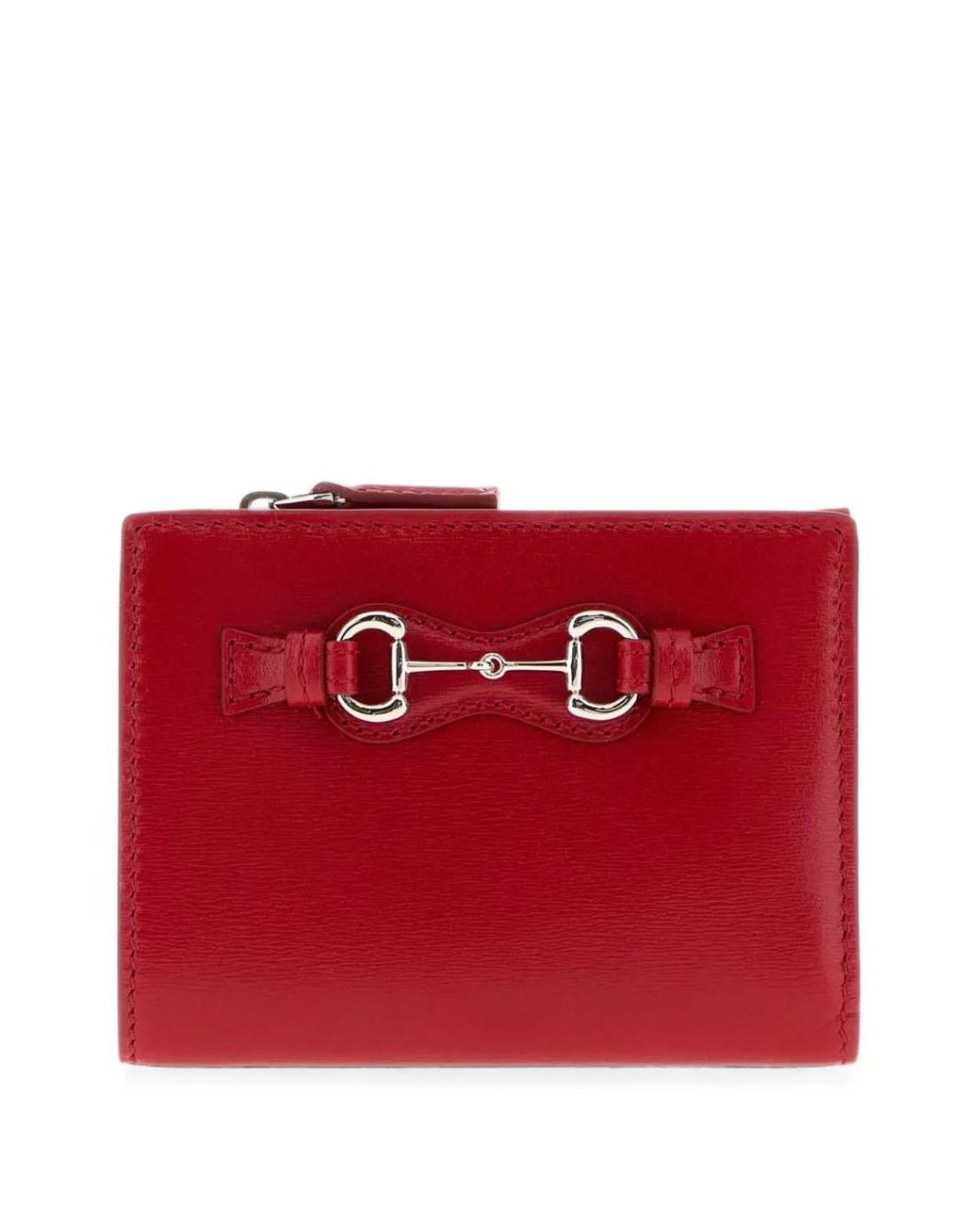 Gucci Red Small Horsebit Wallet