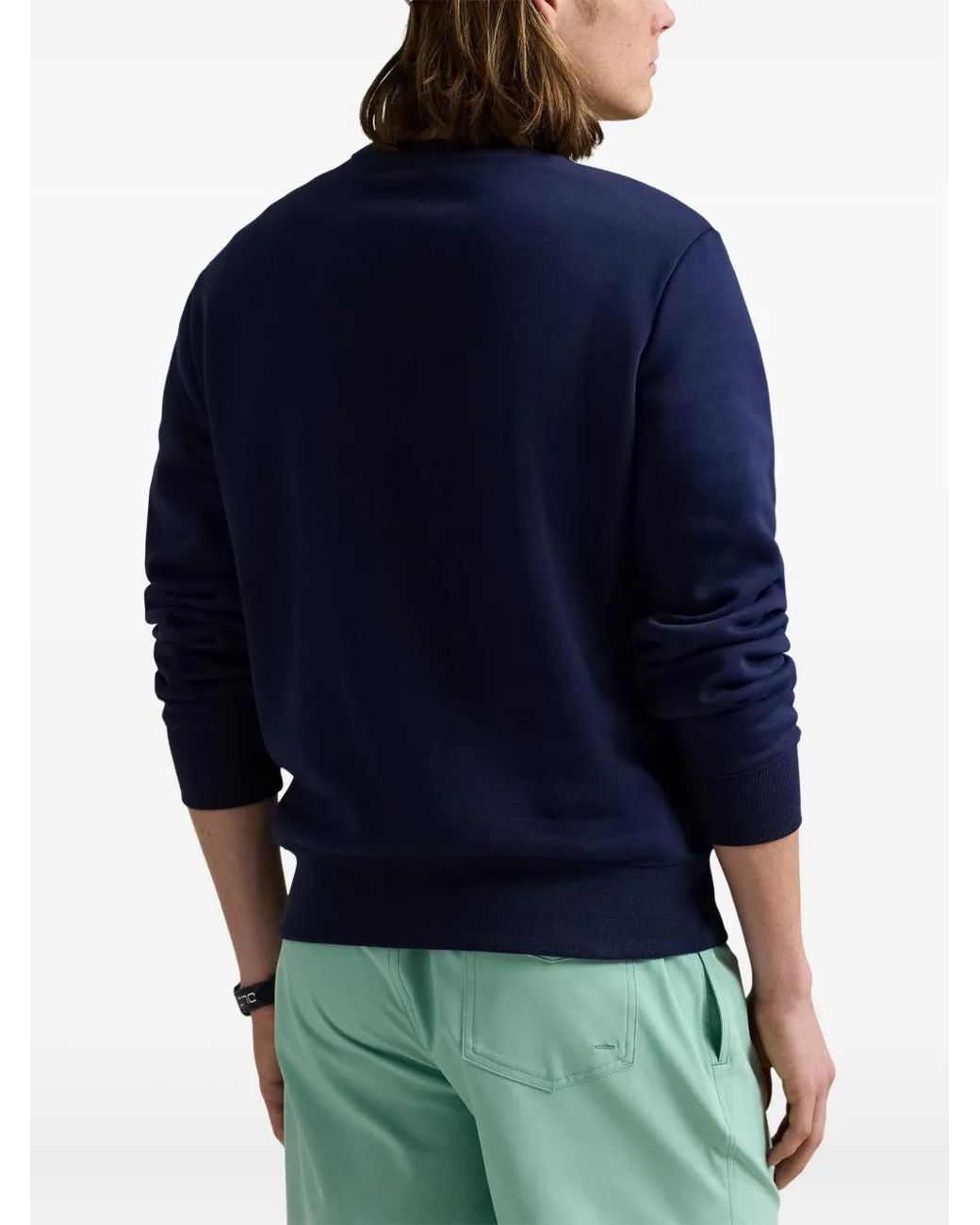 Polo Ralph Lauren Blue Logo-Print Sweatshirt for men