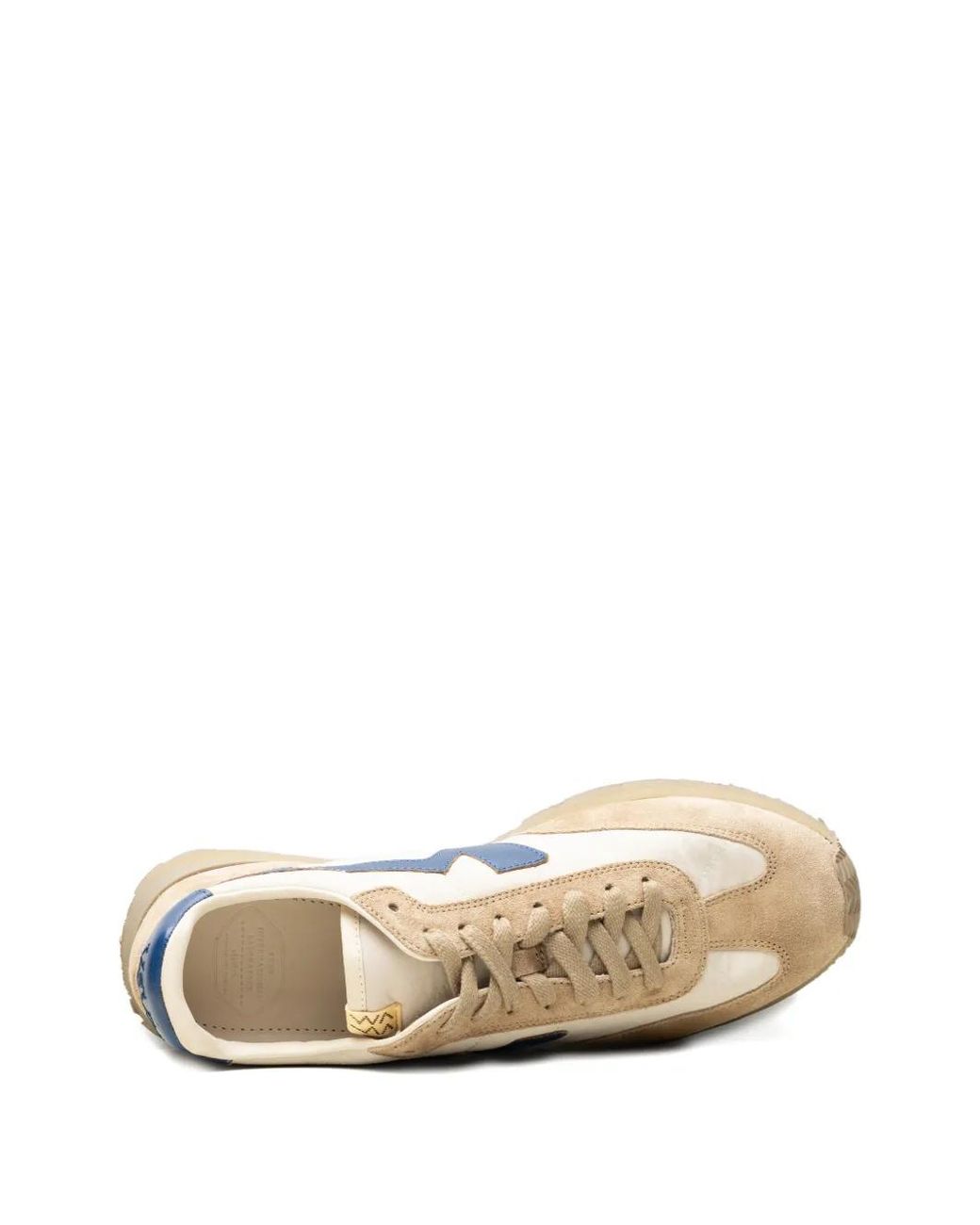 Visvim White Fkt Runner Panelled Suede-Trim Sneakers for men
