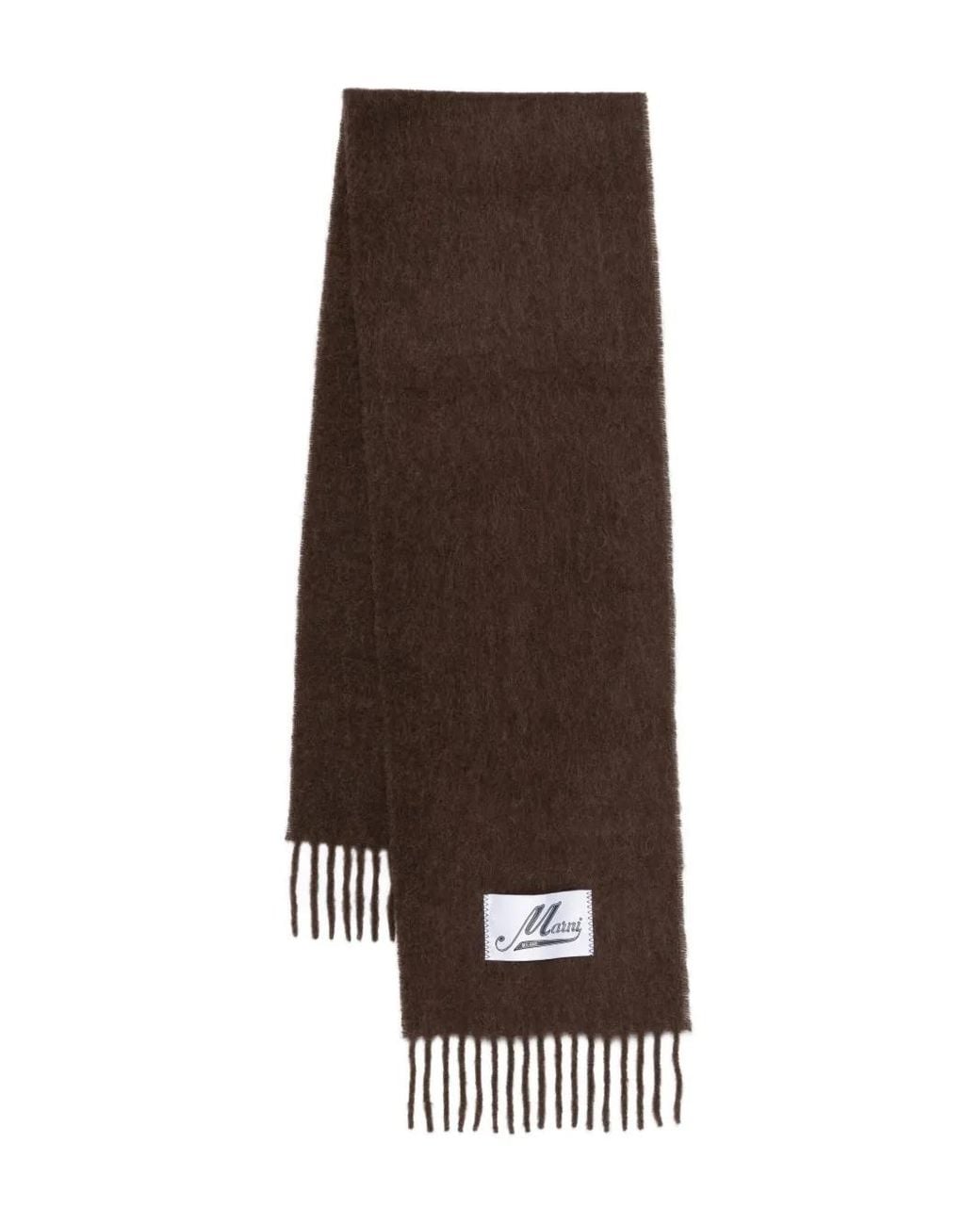 Marni Brown Alpaca Scarf