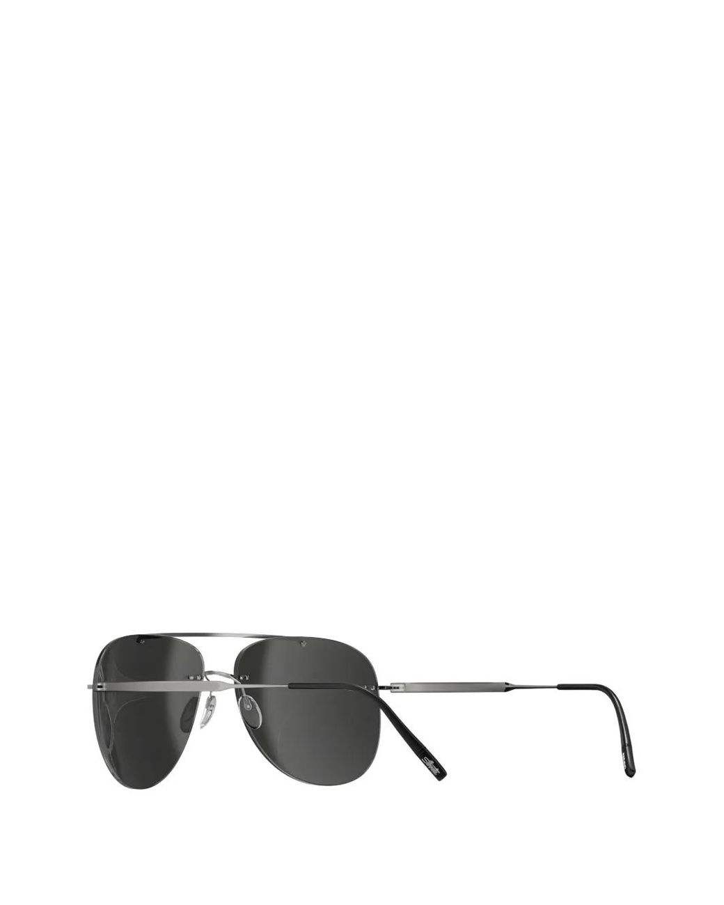Silhouette Black Lunettes De Soleil À Monture Pilote for men