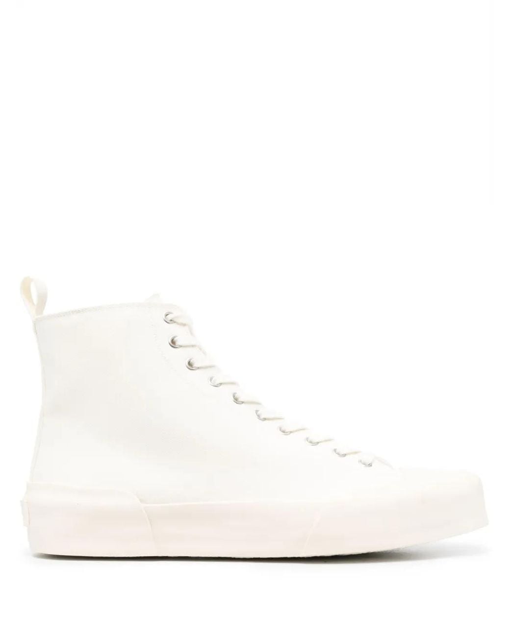 Jil Sander White High-Top Leather Sneakers for men