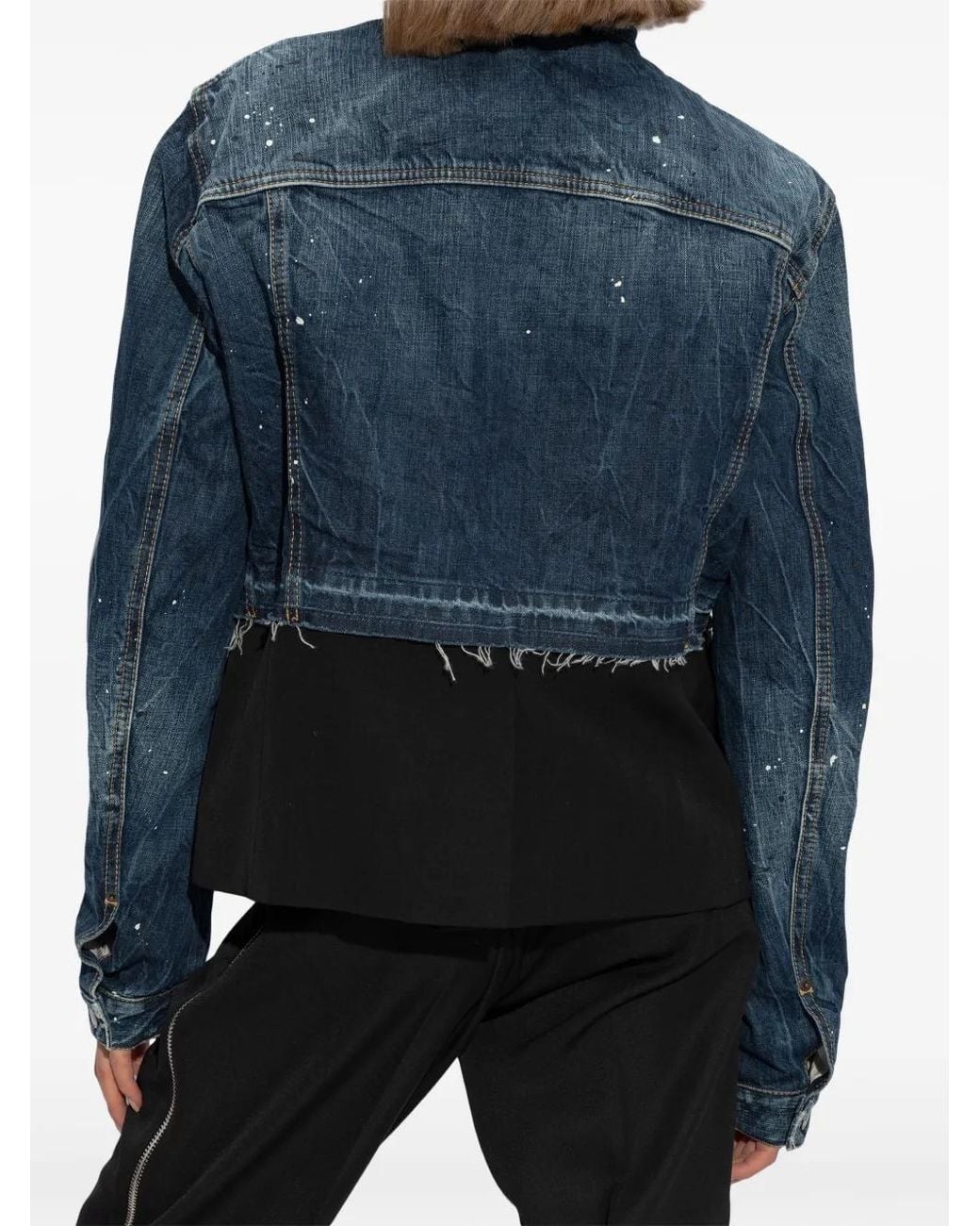 Veste En Coton À Patch Logo DSquared² en coloris Blue