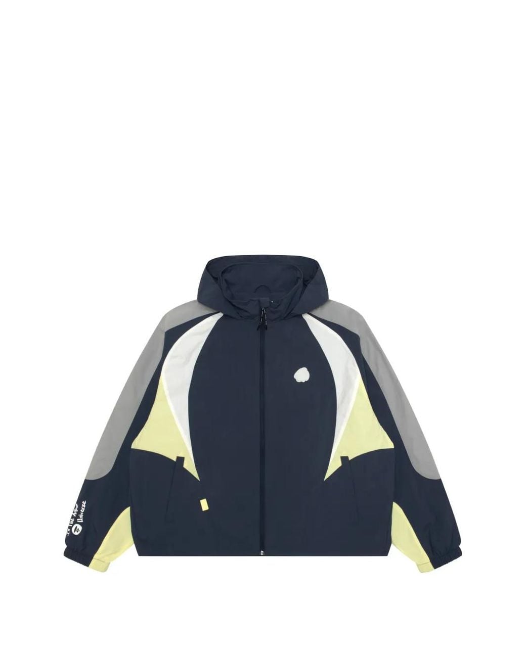 Aape By A Bathing Ape Blue Aapeunvs Logo-Patch Track Jacket for men