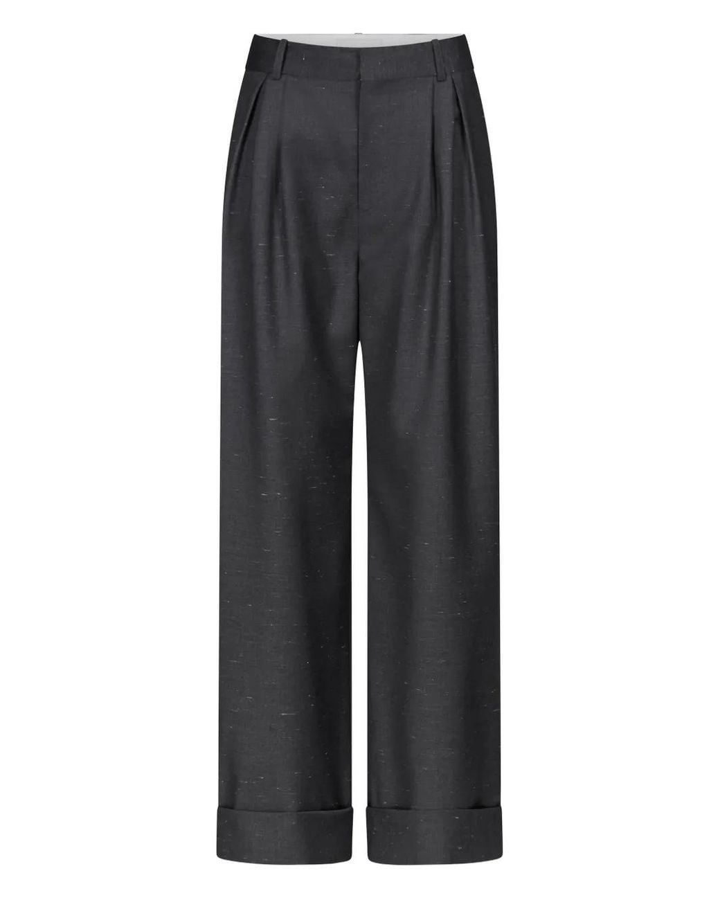 Loulou de Saison Gray Pleated Trousers