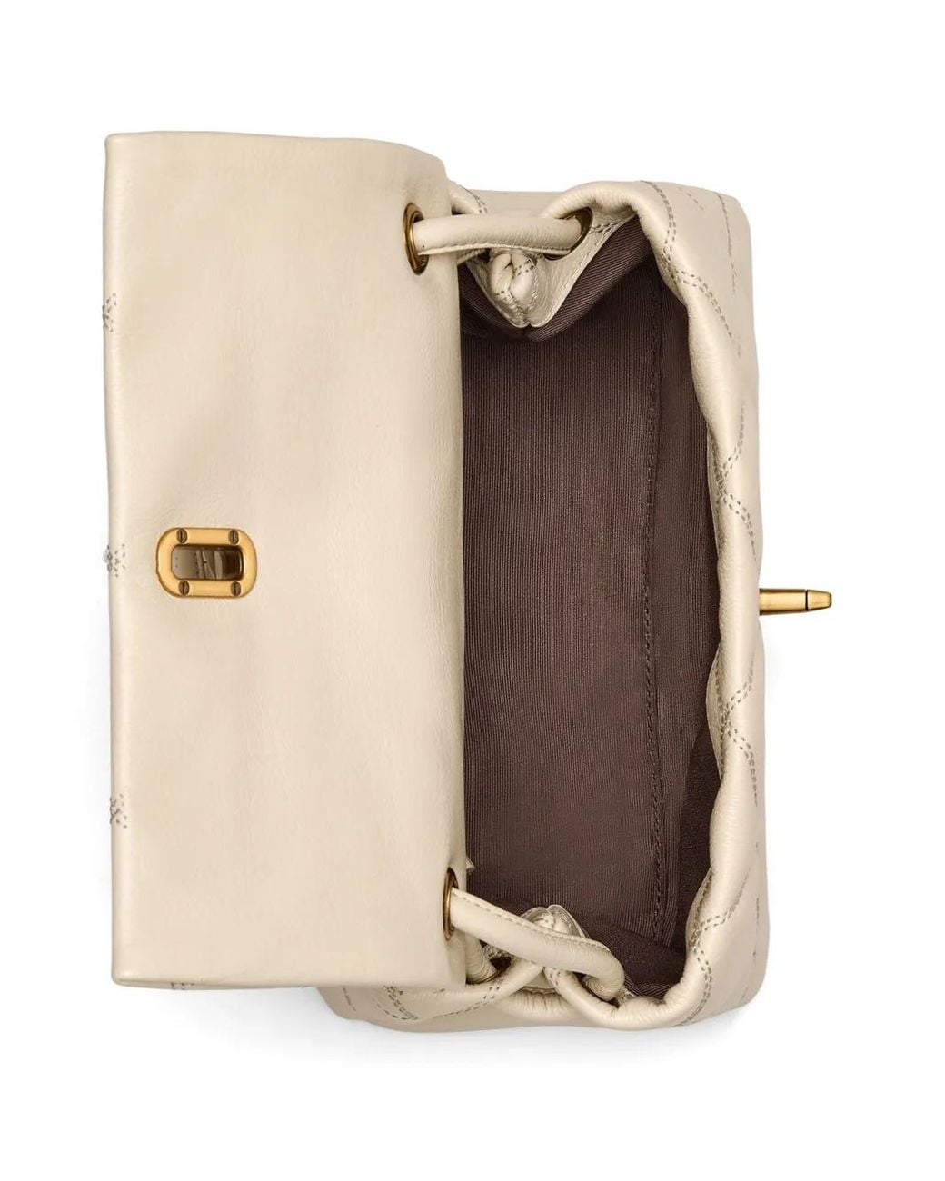 Marc Jacobs White Mini The Quilted Dual Shoulder Bag