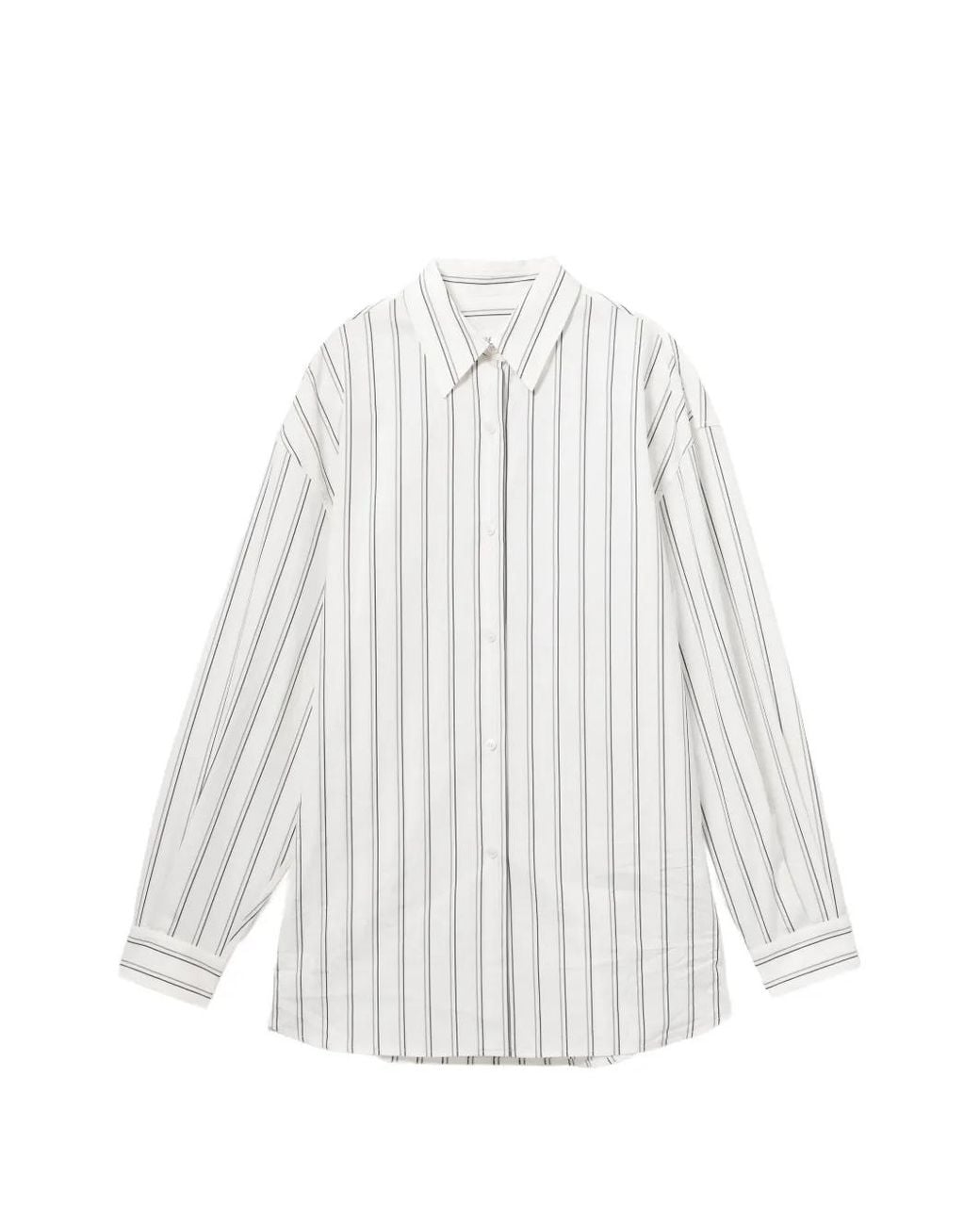 Camicia A Righe di Versace in White
