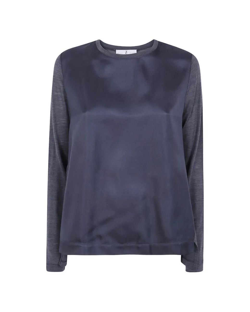 Whyci Blue Long-Sleeve T-Shirt