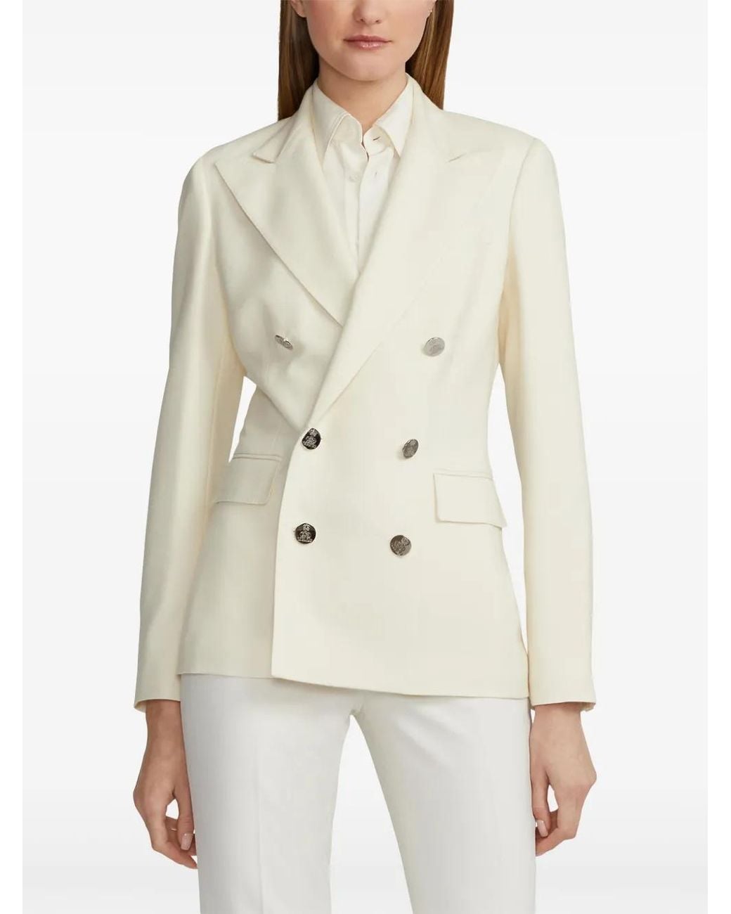 Ralph Lauren Natural Camden Cashmere Blazer