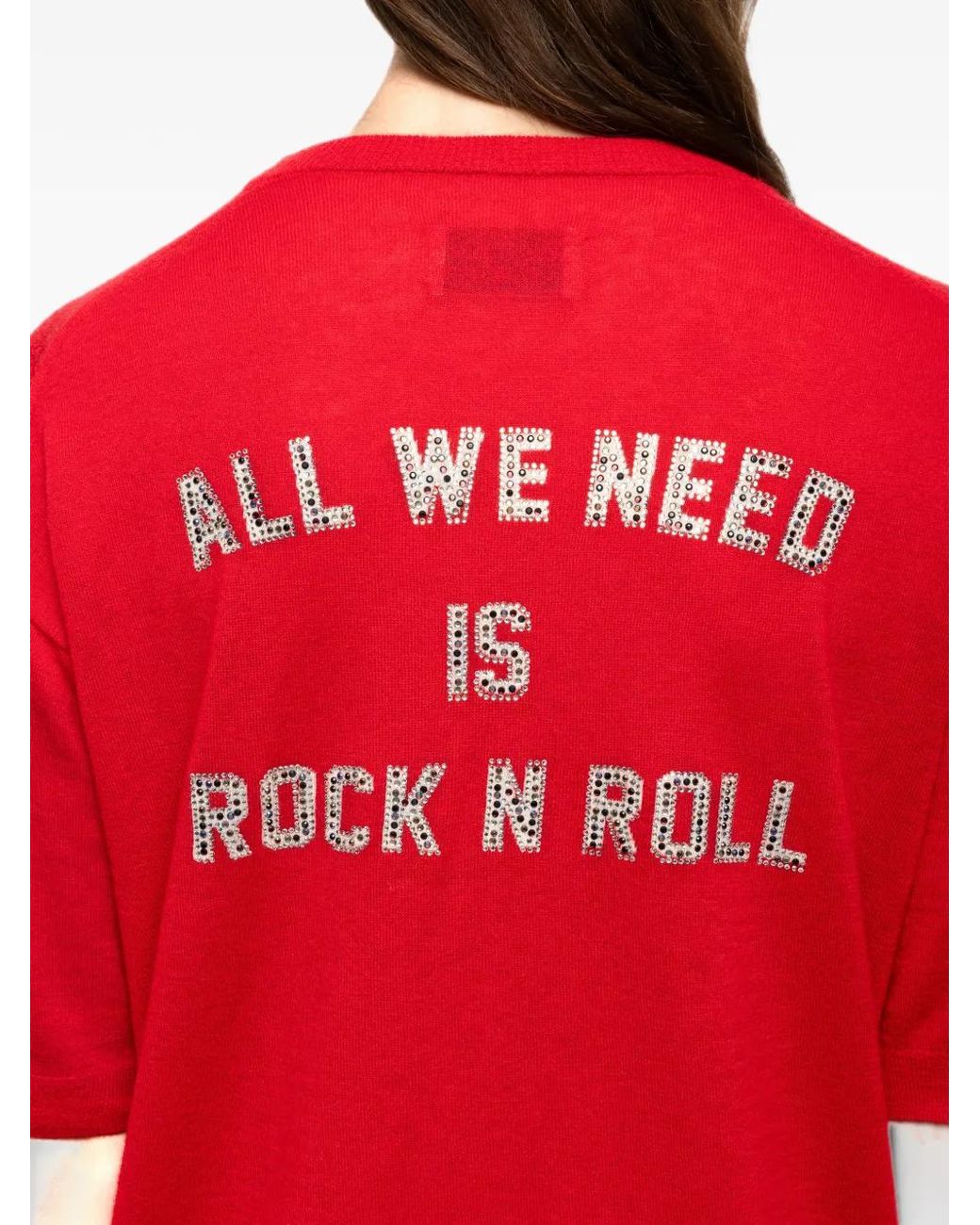 Zadig & Voltaire Red Idaz Jumper 100% Cashmere