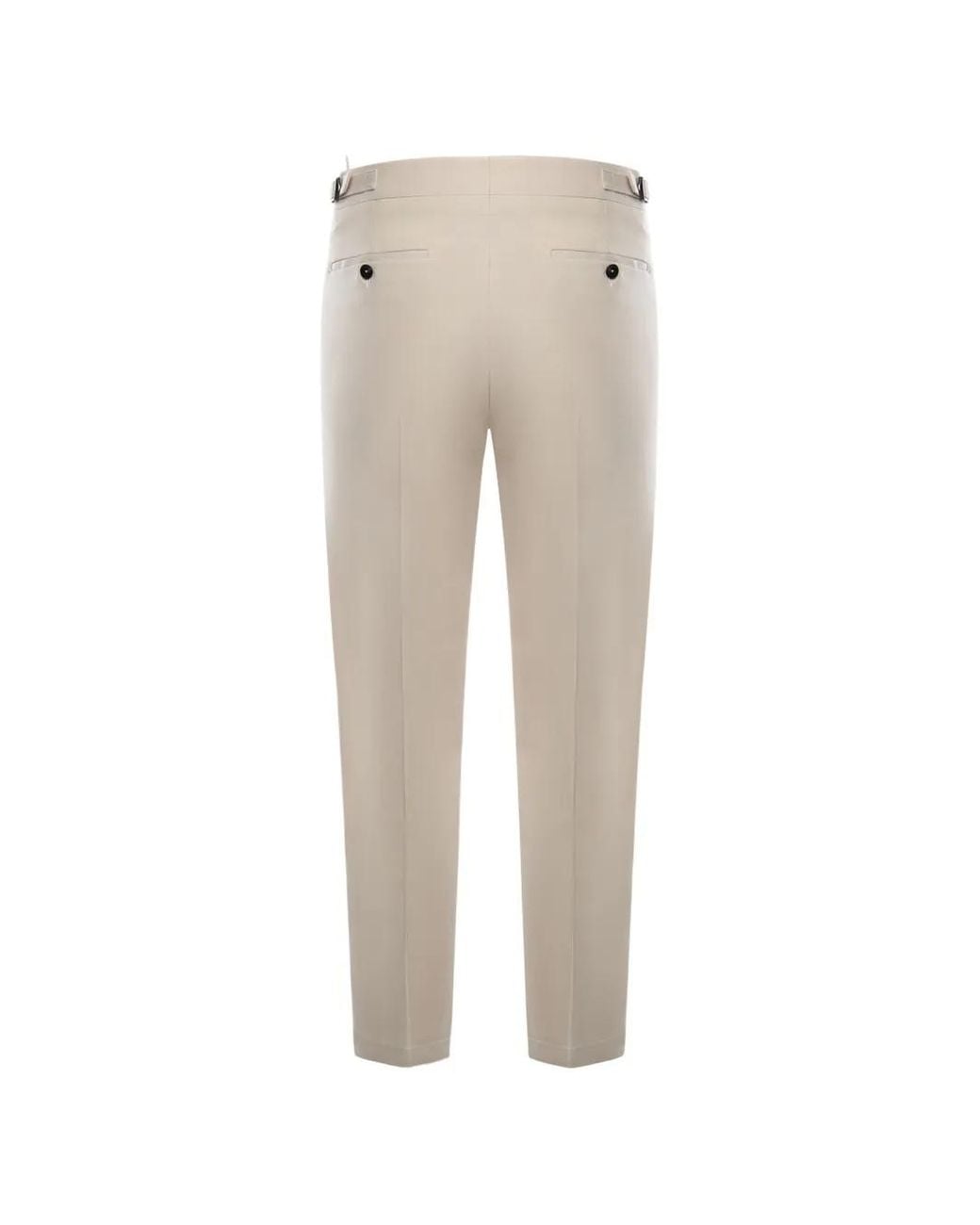 BE ABLE Natural Pleated Welt Trousers for men