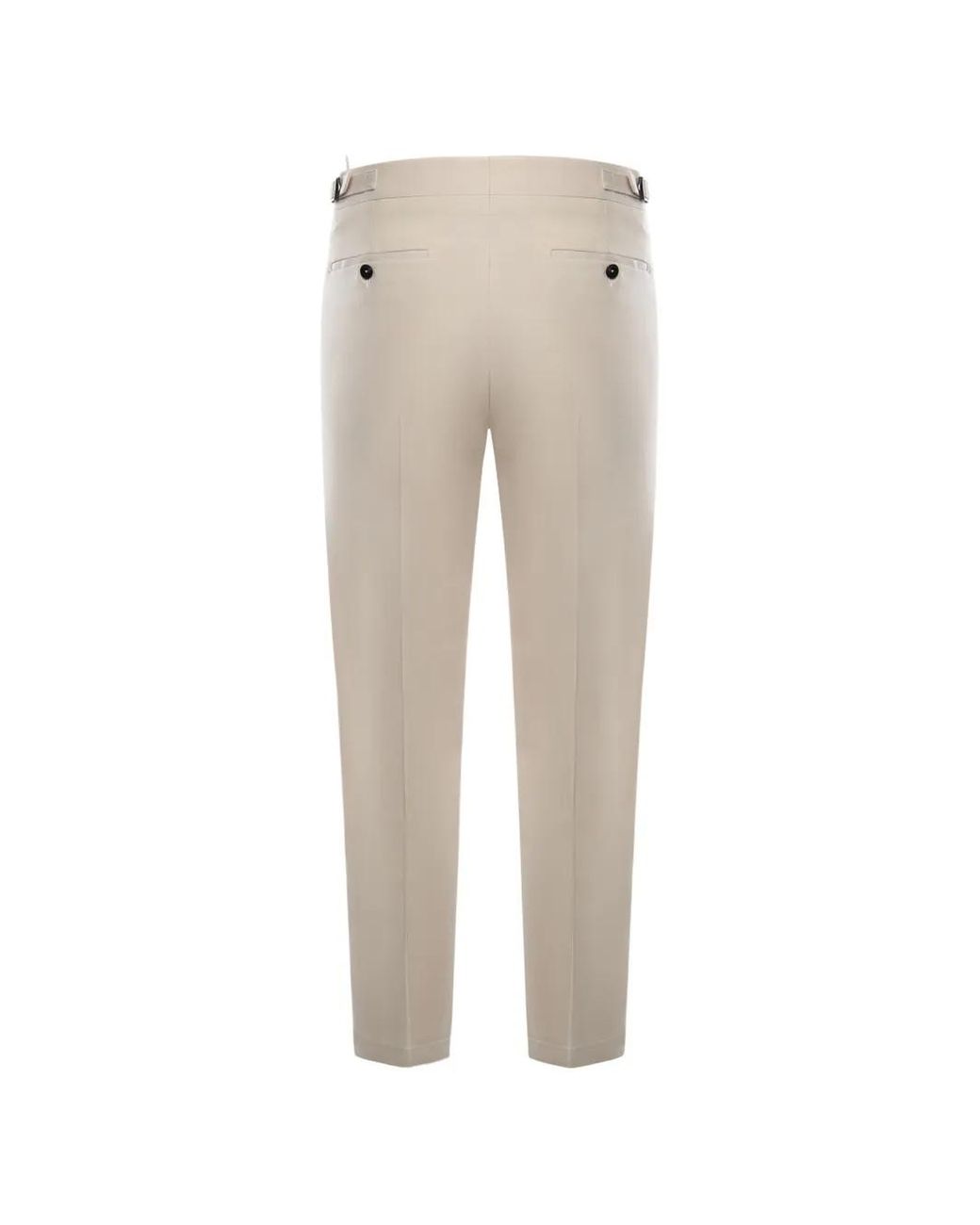 BE ABLE Natural Pleated Welt Trousers for men