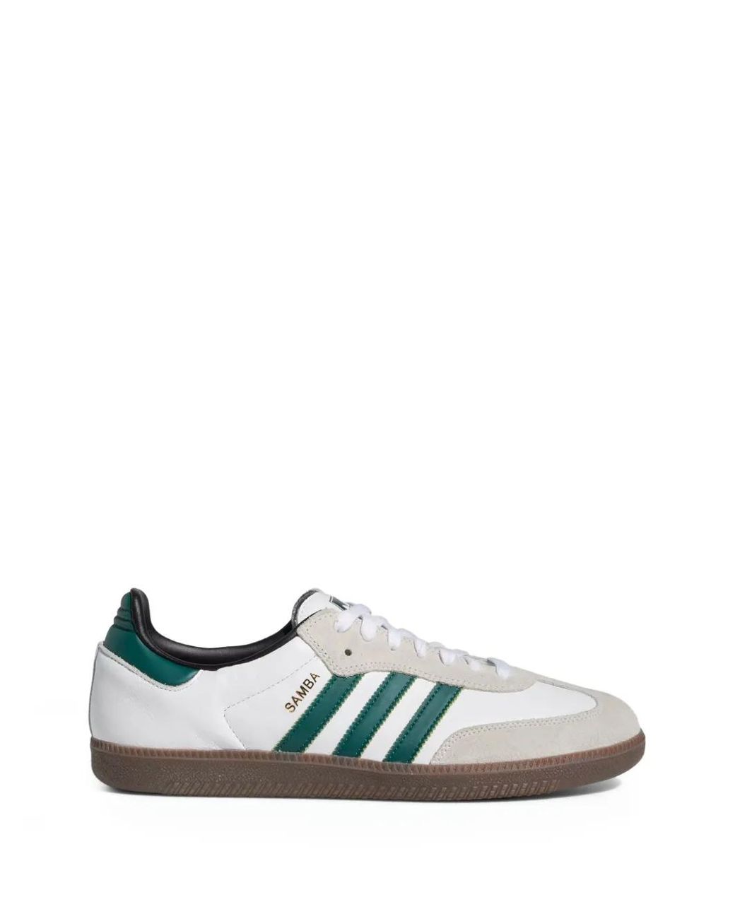 Adidas White Samba Adv Striped Sneakers for men