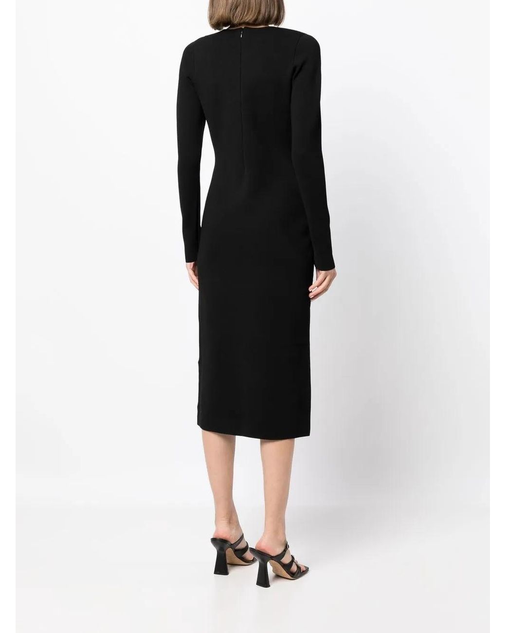 Veronica Beard Black Imka V-Neck Dress