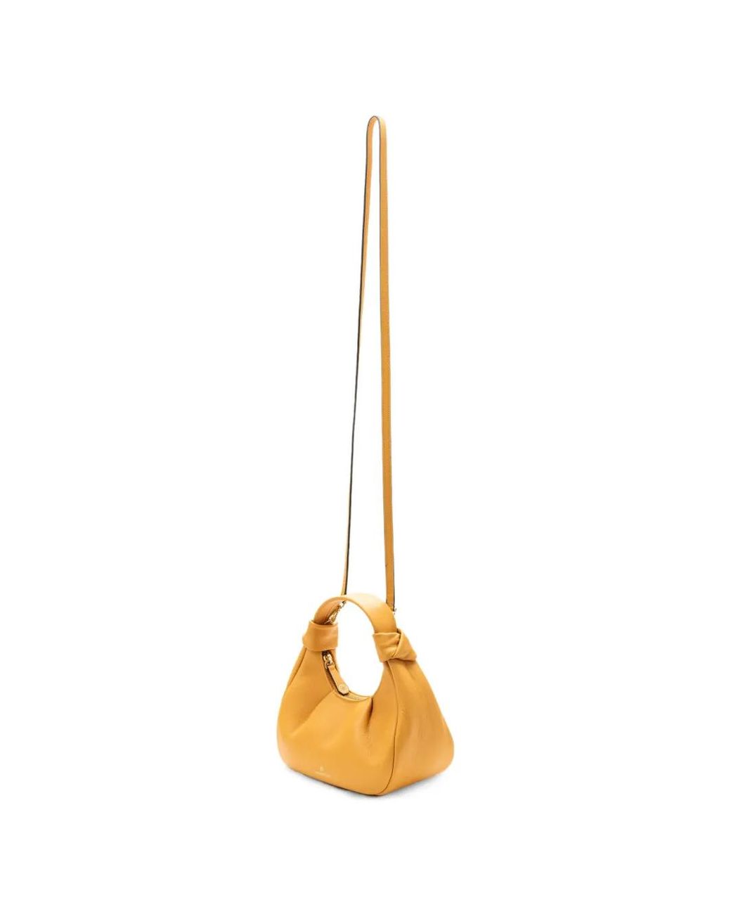 La Portegna Orange Anita Leather Tote Bag