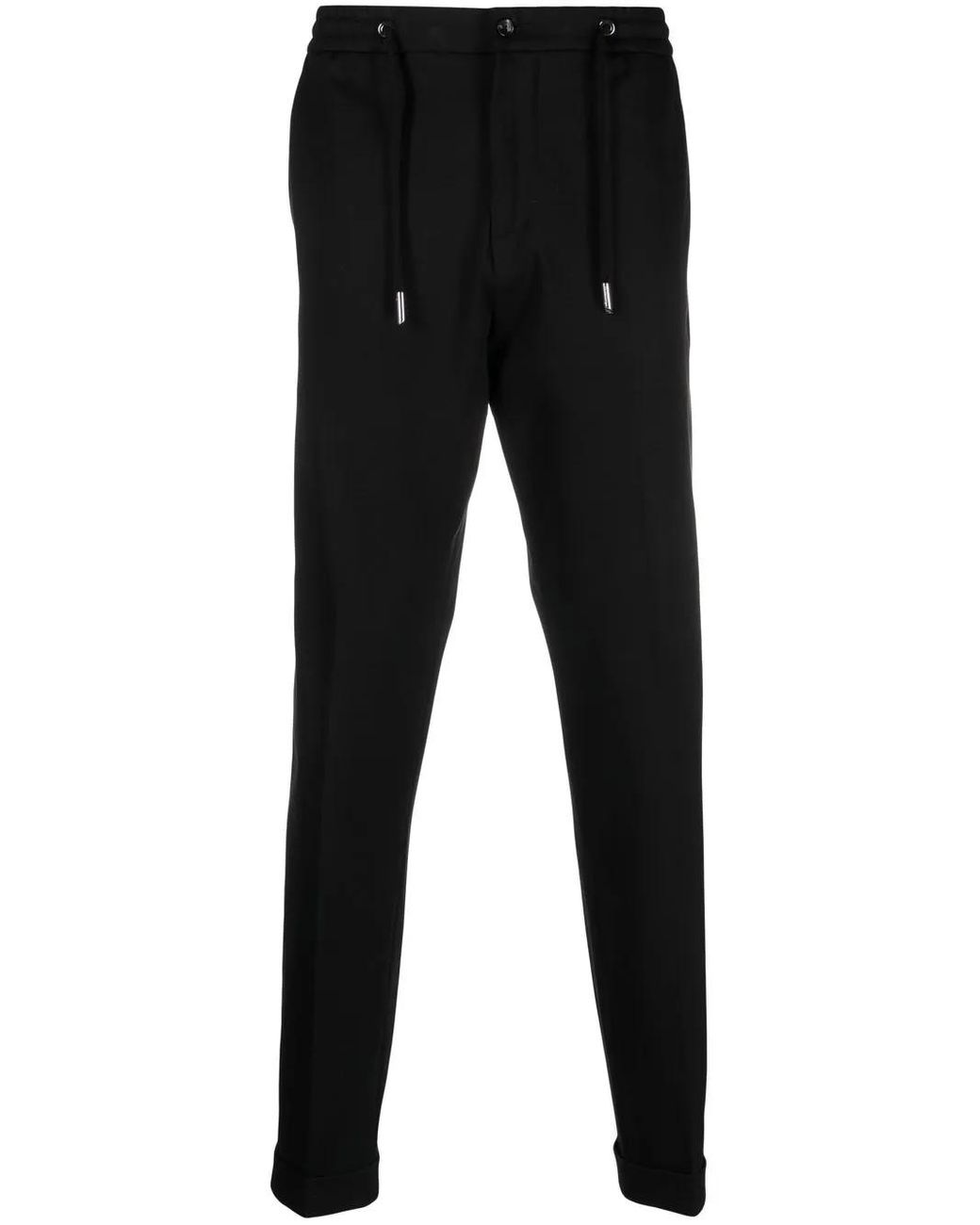 Billionaire Black Embroidered-Logo Jogging Trousers for men