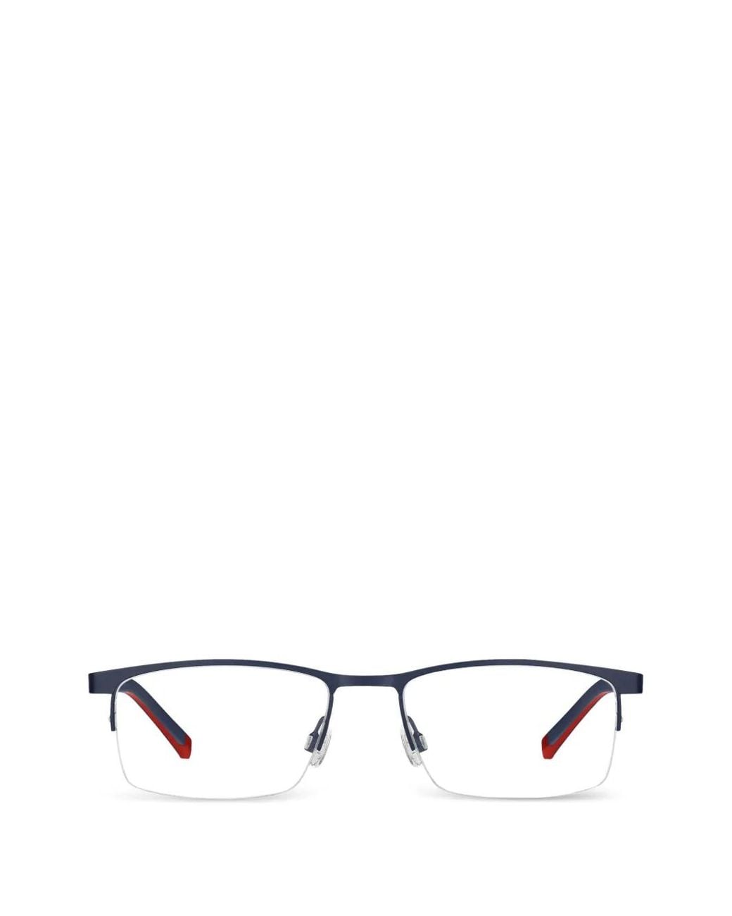 Tommy Hilfiger White Rectangle-Frame Glasses for men