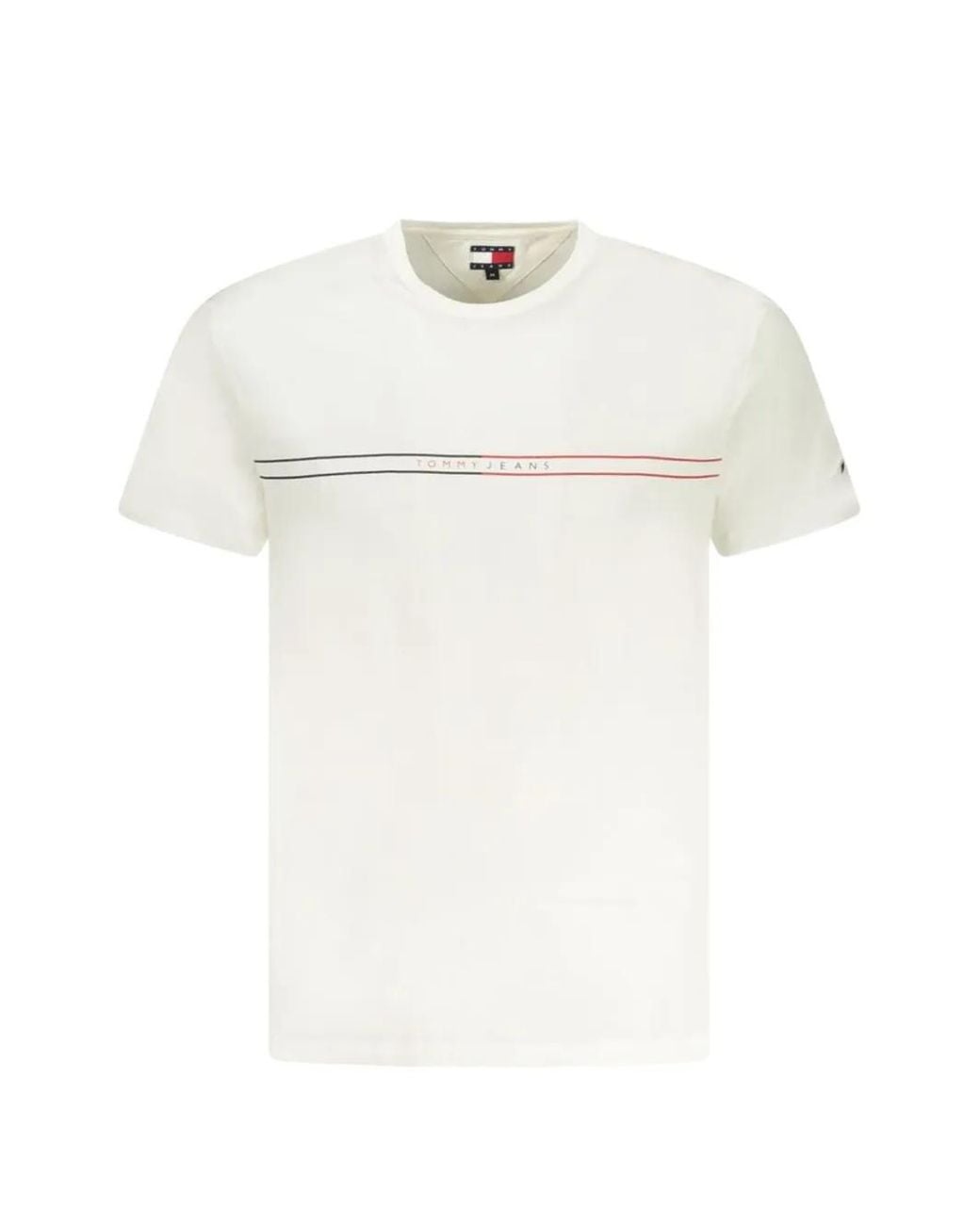 Tommy Hilfiger White Logo-Print T-Shirt for men