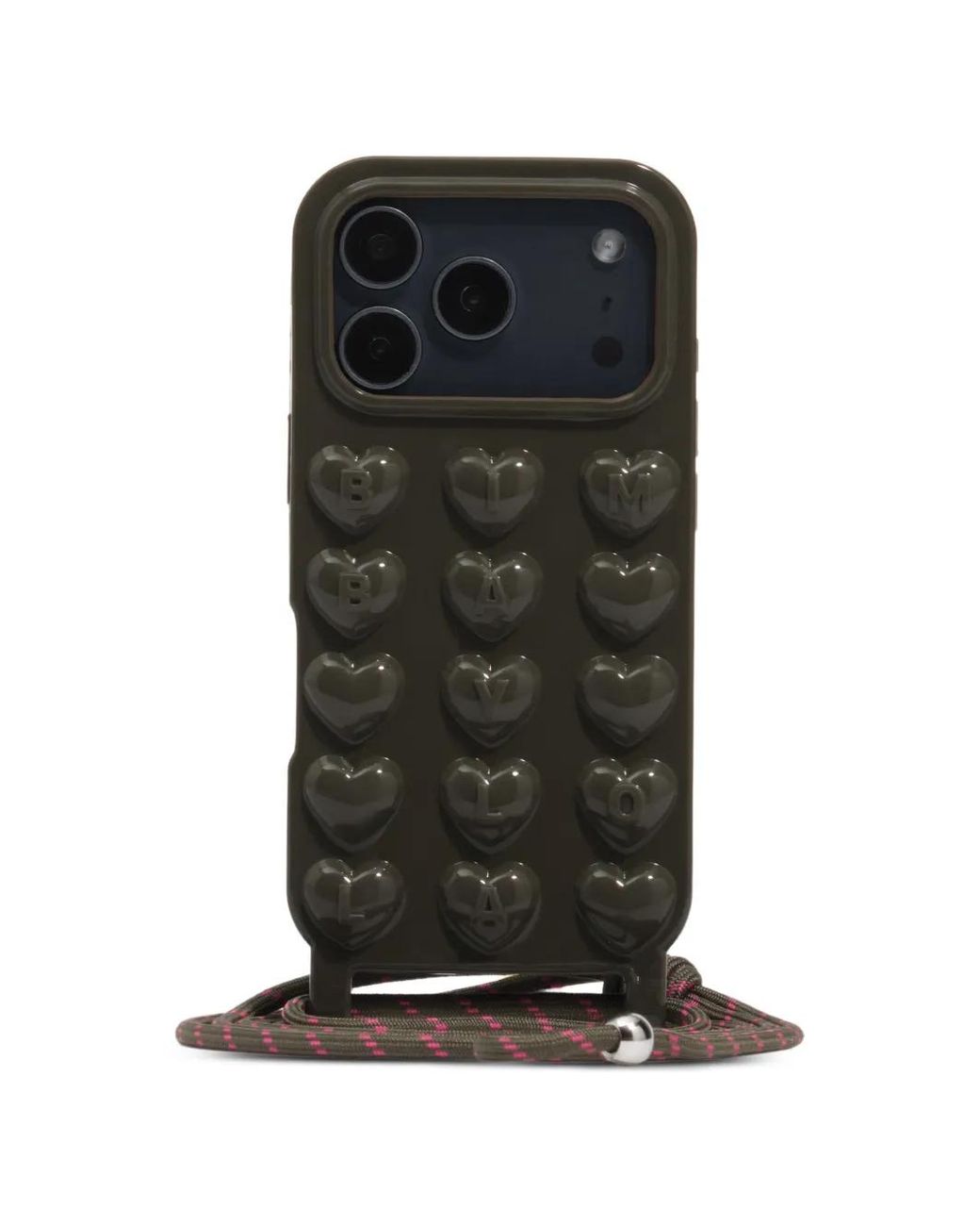 Bimba Y Lola Black Dark Shiny Silicone Case For Iphone 17 Pro Max