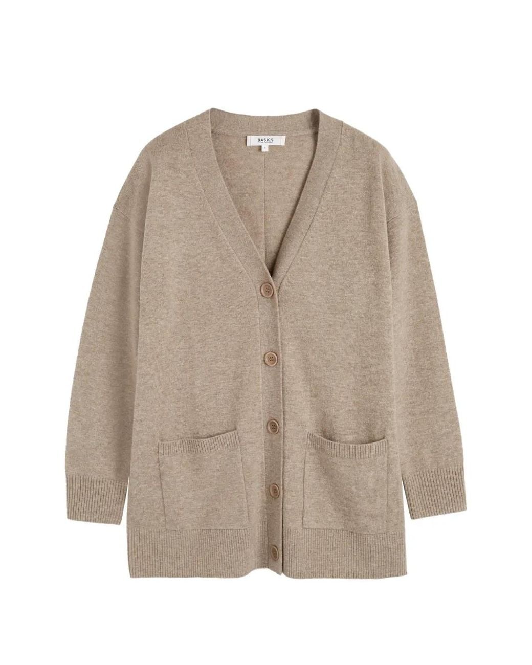 Chinti & Parker Natural Basics Button-Front V-Neck Cardigan