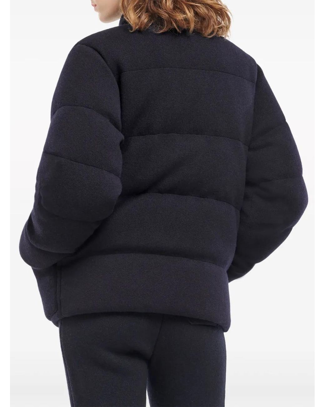 Barrie Blue Cashmere Puffer Jacket