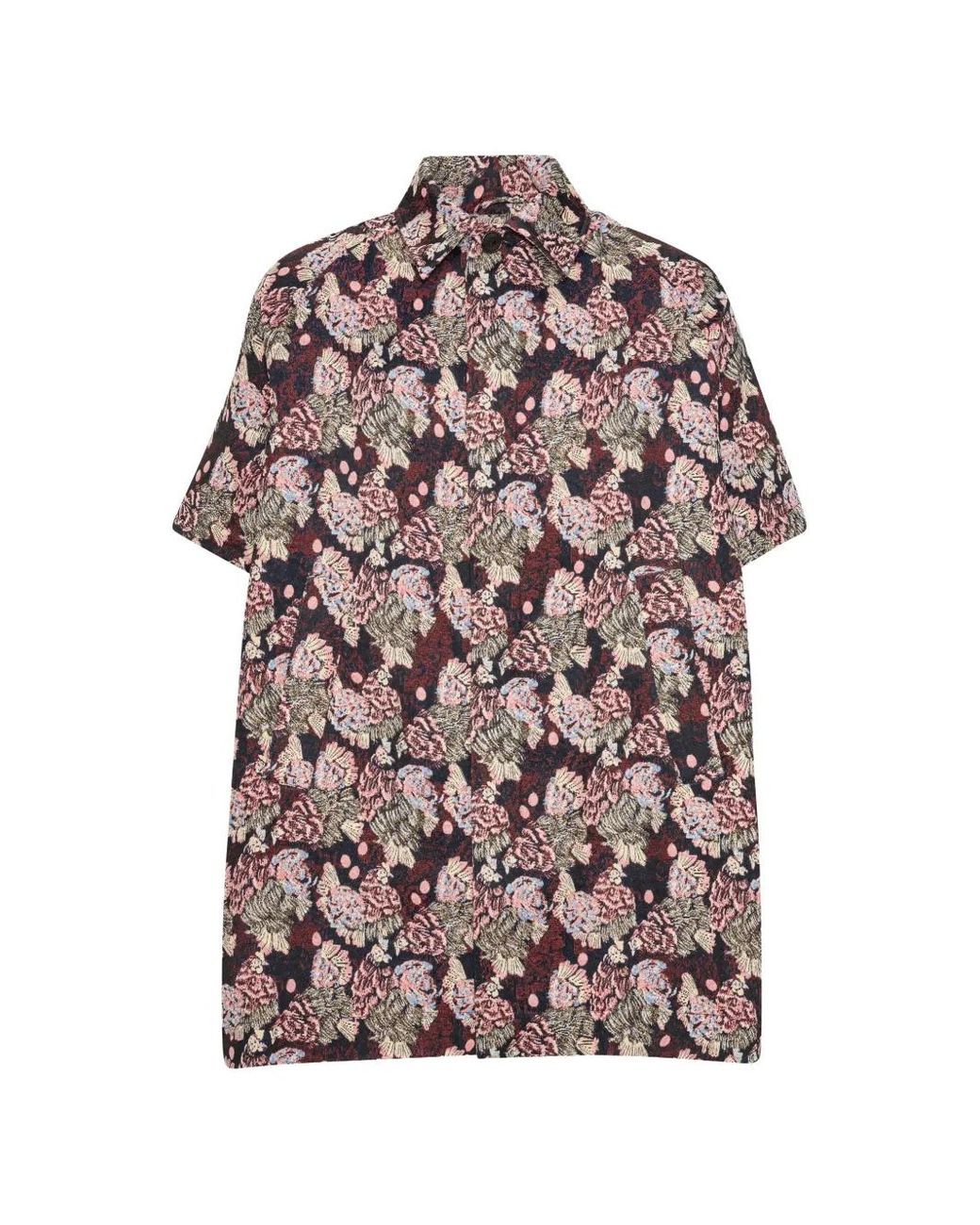 Henrik Vibskov Black Veste À Fleurs